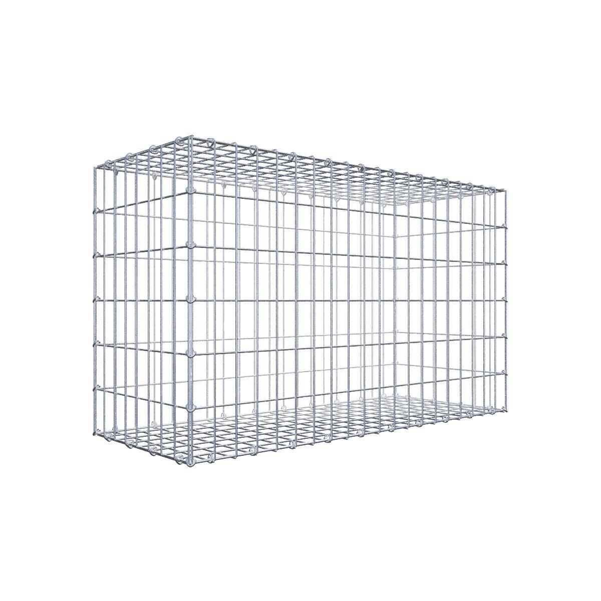 GAB0322791707317130bobbie Gabione 100 cm x 60 cm x 40 cm (L x H x T), Maschenweite 5 cm x 10 cm, C-Ring