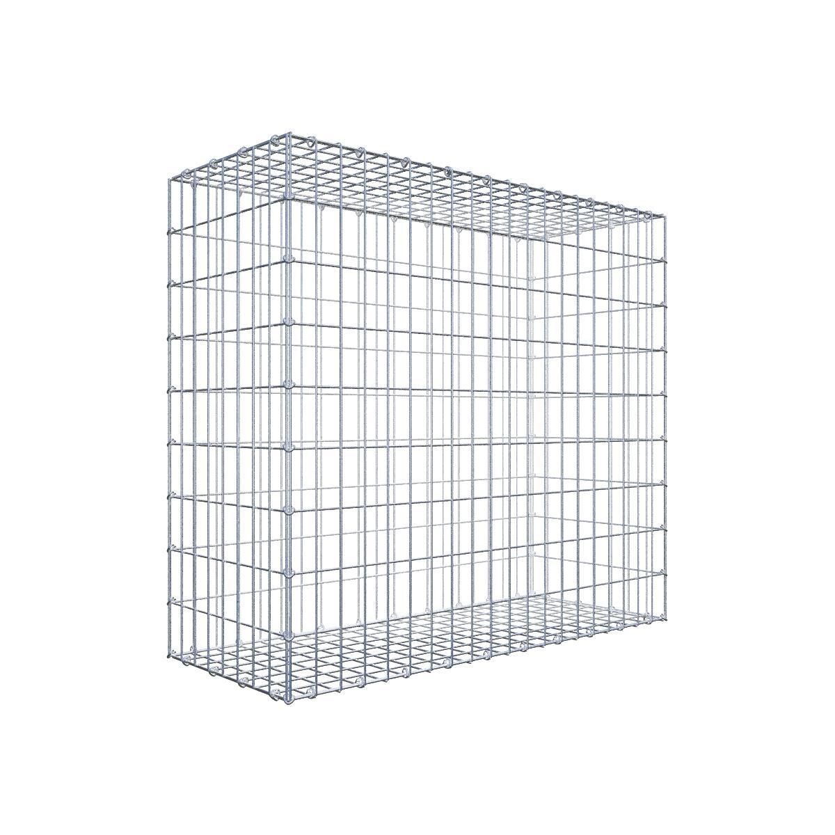 GAB0706081707317133bobbie Gabione 100 cm x 90 cm x 40 cm (L x H x T), Maschenweite 5 cm x 10 cm, C-Ring