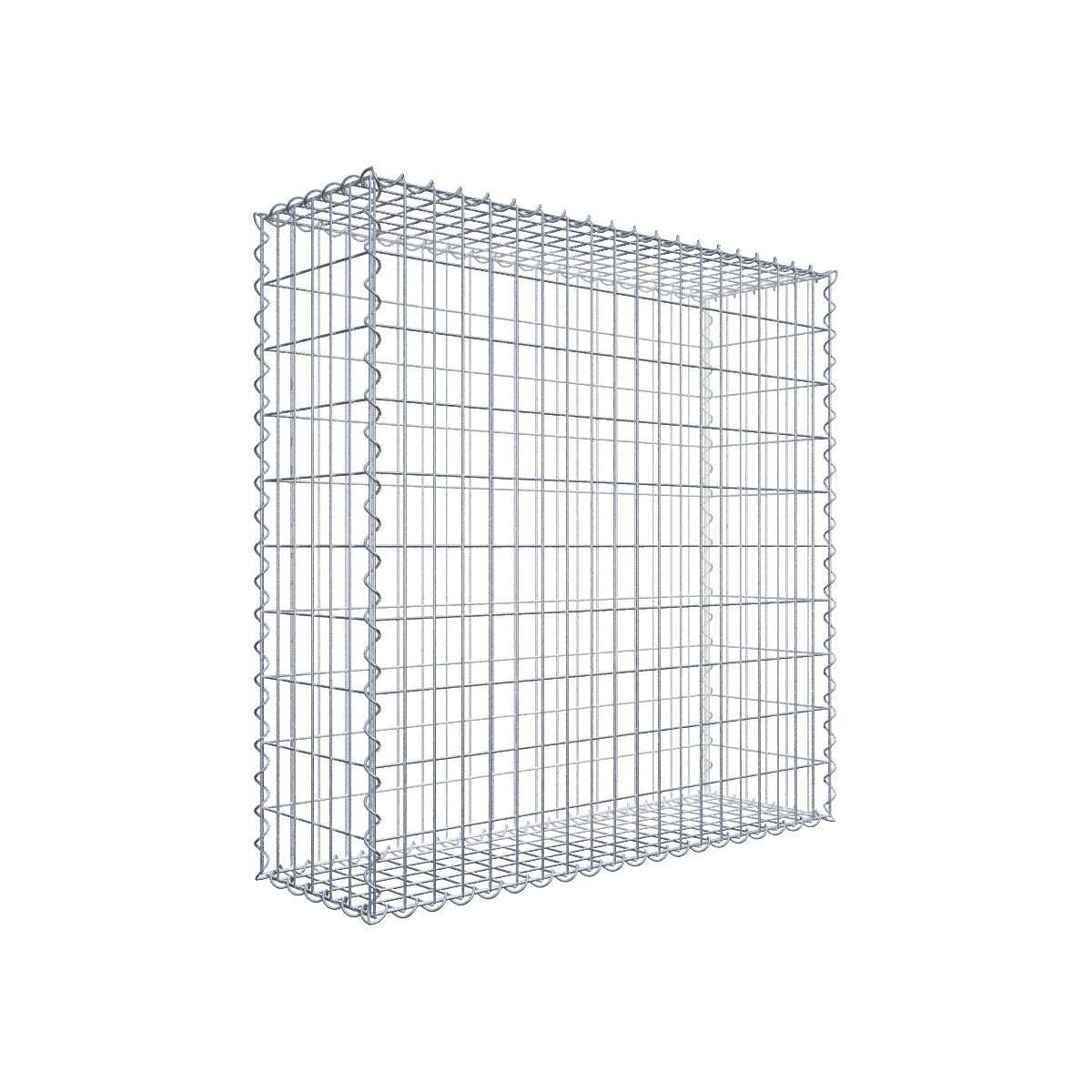 GAB0004211702975698bobbie Gabione 100 cm x 100 cm x 30 cm (L x H x T), Maschenweite 5 cm x 10 cm, Spirale