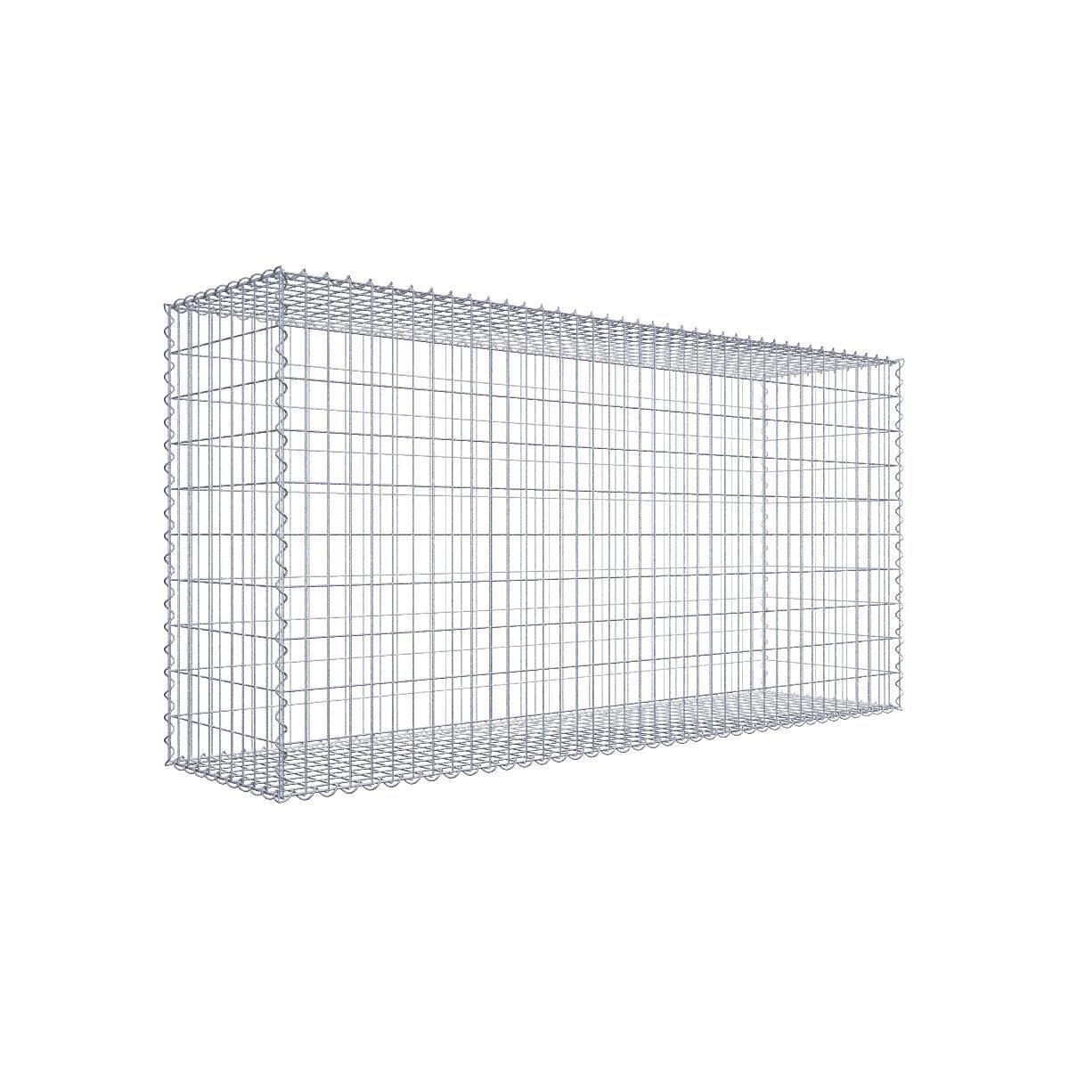 Gabione 200 cm x 100 cm x 50 cm (L x H x T), Maschenweite 5 cm x 10 cm, Spirale