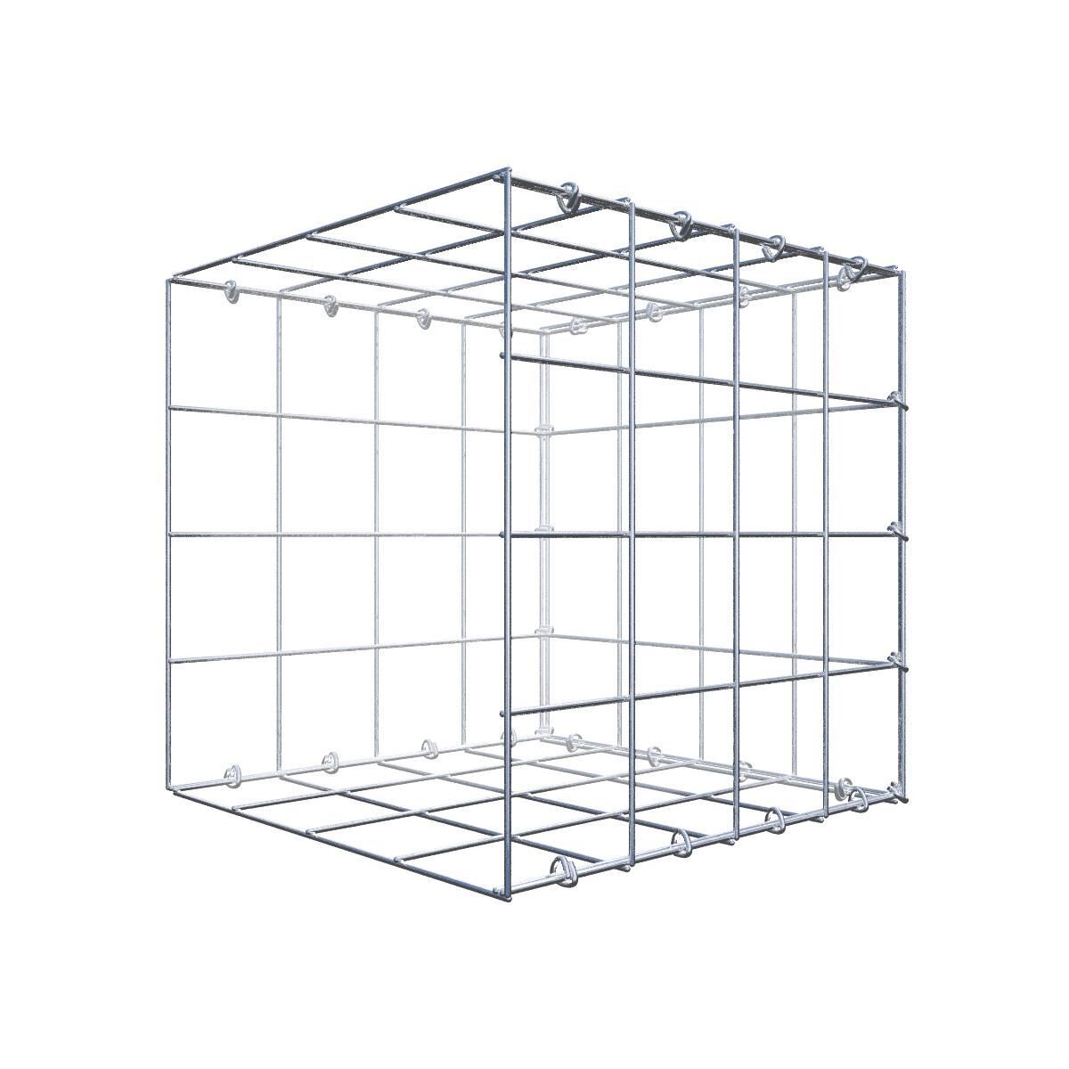 Anbaugabione Typ 2 40 cm x 40 cm x 40 cm (L x H x T), Maschenweite 10 cm x 10 cm, C-Ring