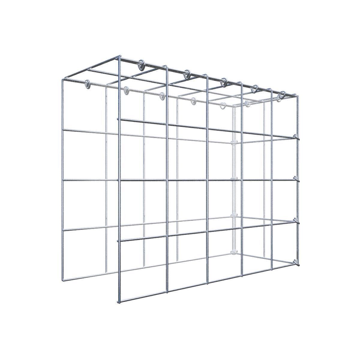 Anbaugabione Typ 4 50 cm x 40 cm x 20 cm (L x H x T), Maschenweite 10 cm x 10 cm, C-Ring