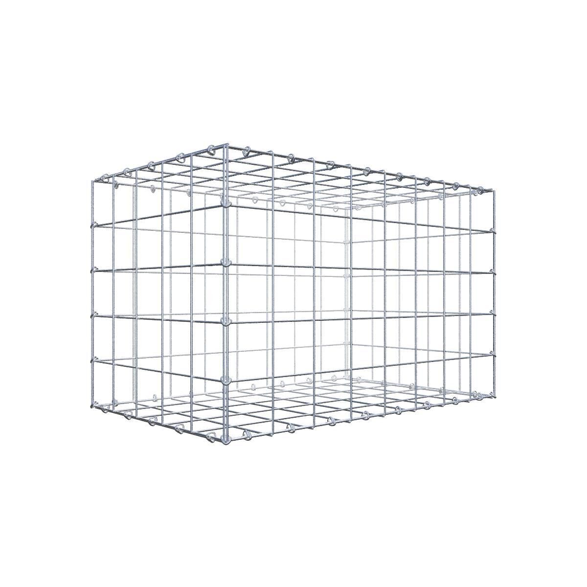 Gabione 80 cm x 50 cm x 50 cm (L x H x T), Maschenweite 10 cm x 10 cm, C-Ring