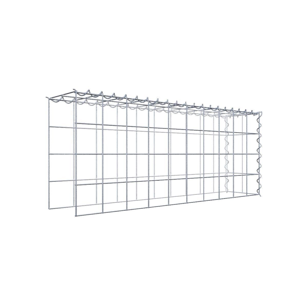 Anbaugabione Typ 4 100 cm x 40 cm x 20 cm (L x H x T), Maschenweite 10 cm x 10 cm, Spirale