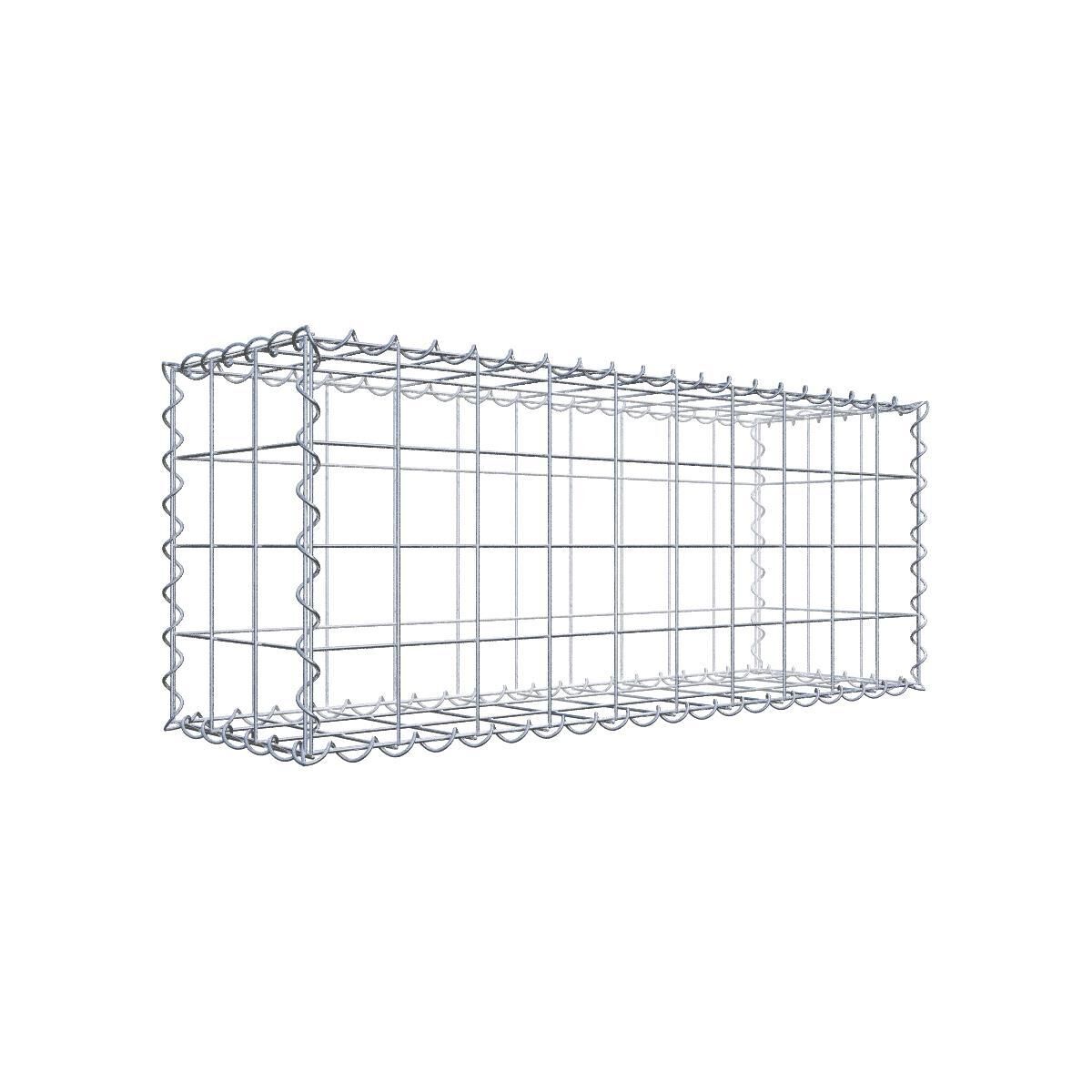 Gabione 100 cm x 40 cm x 30 cm (L x H x T), Maschenweite 10 cm x 10 cm, Spirale