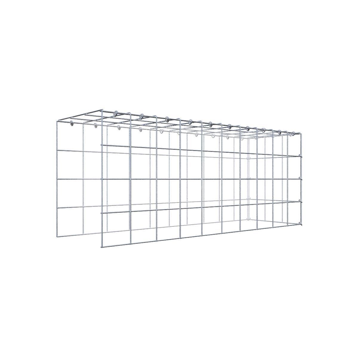 GAB0933311707317139bobbie Anbaugabione Typ 4 100 cm x 40 cm x 30 cm (L x H x T), Maschenweite 10 cm x 10 cm, C-Ring