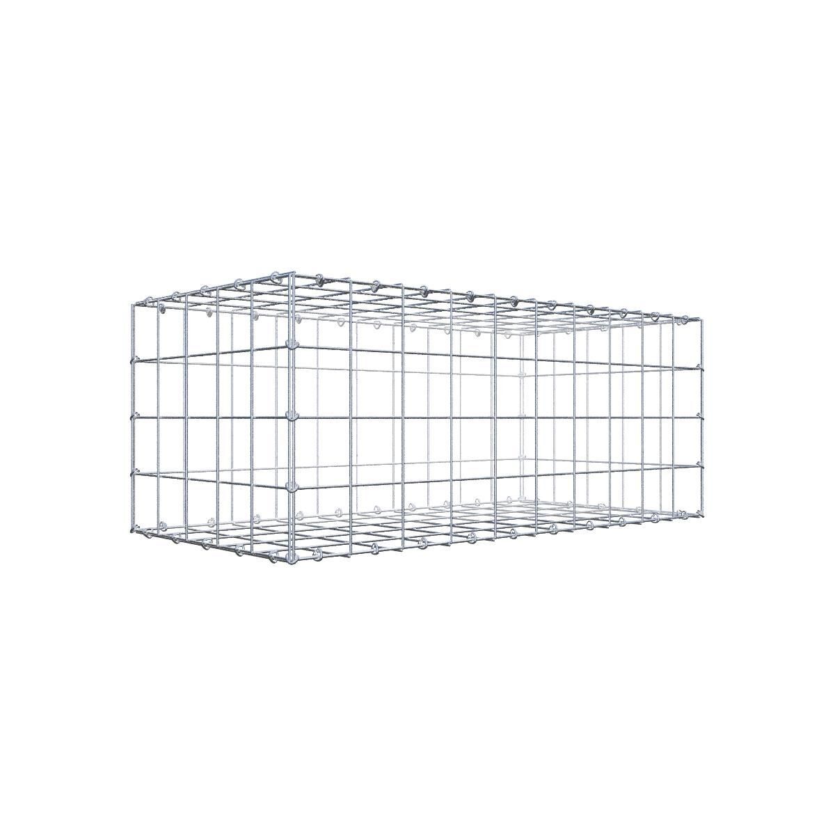 GAB0946591707317140bobbie Gabione 100 cm x 40 cm x 50 cm (L x H x T), Maschenweite 10 cm x 10 cm, C-Ring