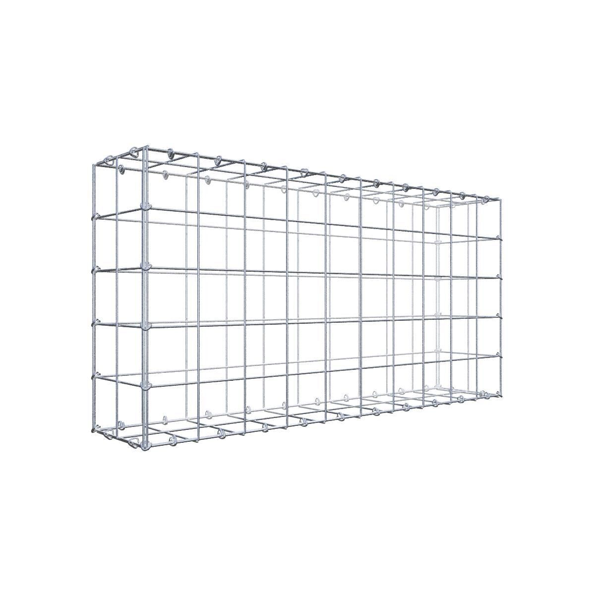 GAB0946661707317140bobbie Gabione 100 cm x 50 cm x 20 cm (L x H x T), Maschenweite 10 cm x 10 cm, C-Ring