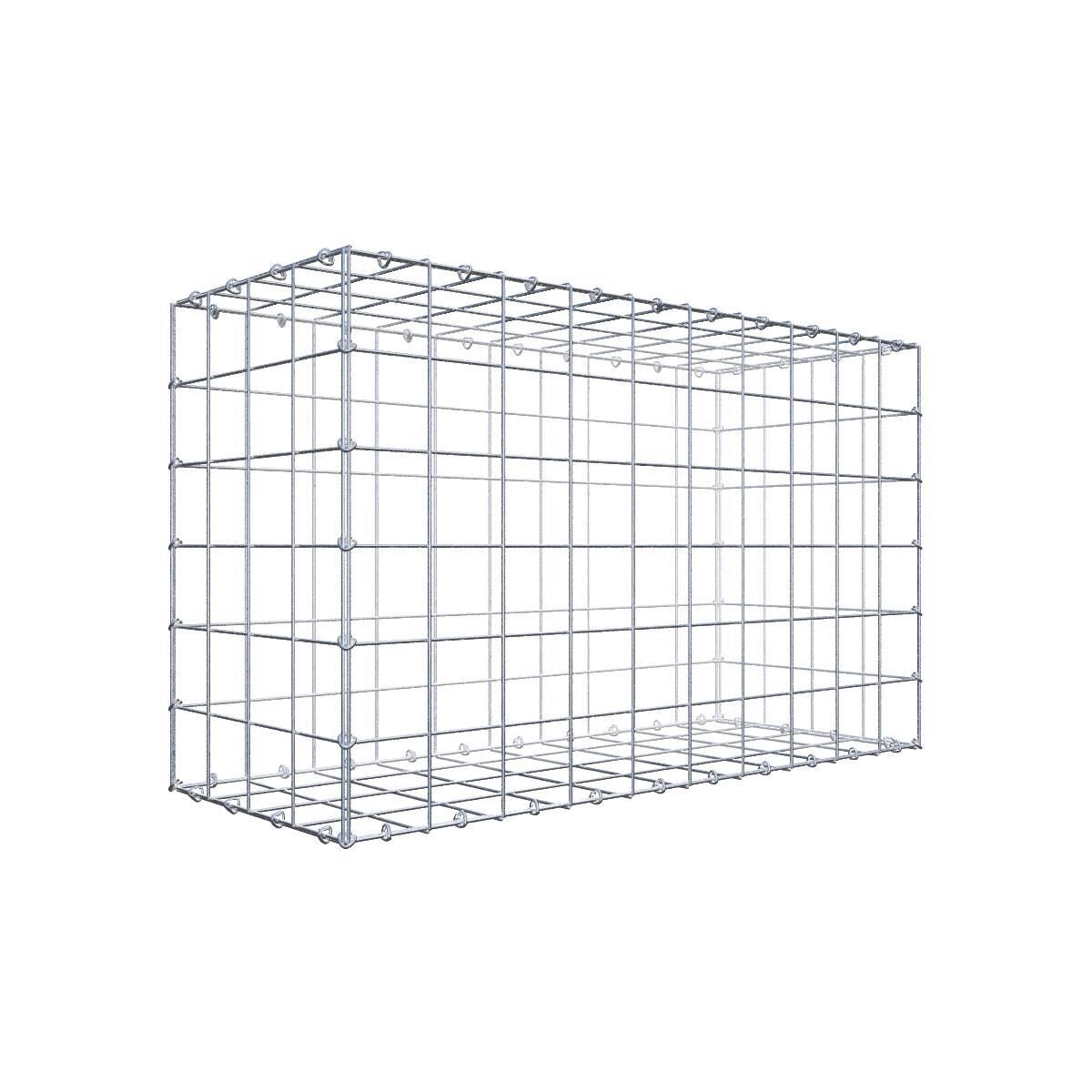 GAB0947271707317140bobbie Gabione 100 cm x 60 cm x 40 cm (L x H x T), Maschenweite 10 cm x 10 cm, C-Ring