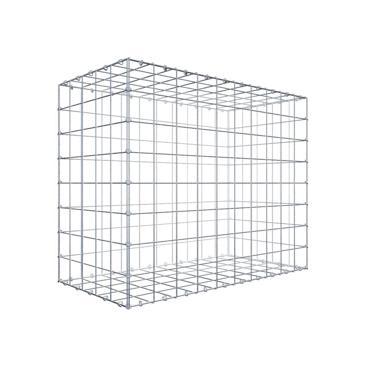 GAB0948191707317141bobbie Gabione 100 cm x 80 cm x 50 cm (L x H x T), Maschenweite 10 cm x 10 cm, C-Ring
