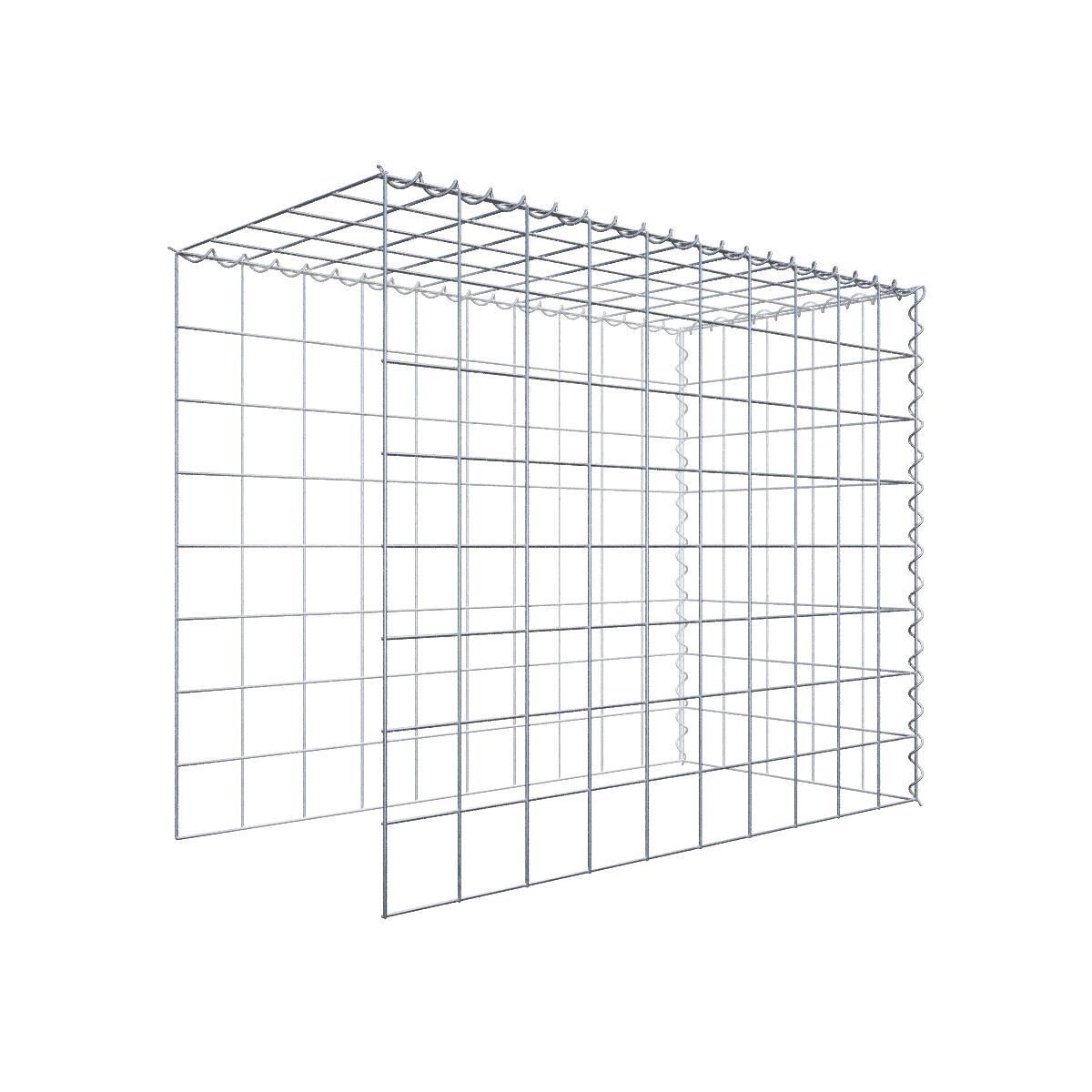 GAB0035211702975486bobbie Anbaugabione Typ 4 100 cm x 80 cm x 50 cm (L x H x T), Maschenweite 10 cm x 10 cm, Spirale
