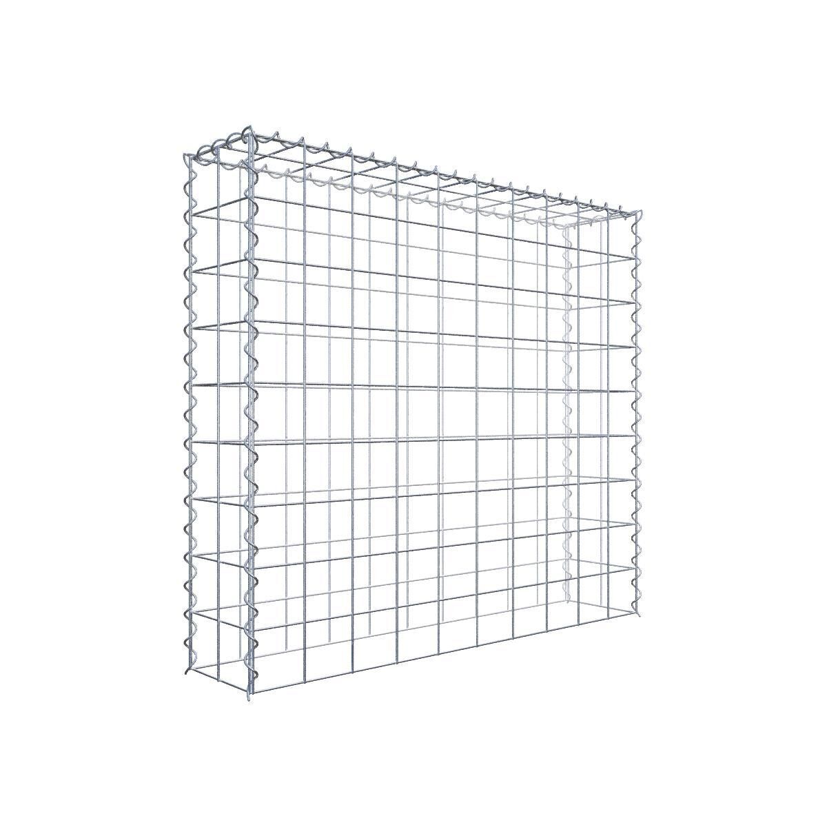 Anbaugabione Typ 3 100 cm x 90 cm x 20 cm (L x H x T), Maschenweite 10 cm x 10 cm, Spirale