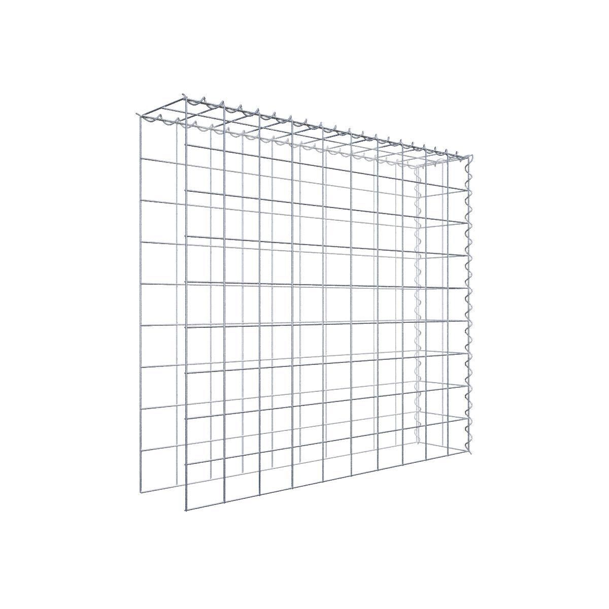 Anbaugabione Typ 4 100 cm x 90 cm x 20 cm (L x H x T), Maschenweite 10 cm x 10 cm, Spirale