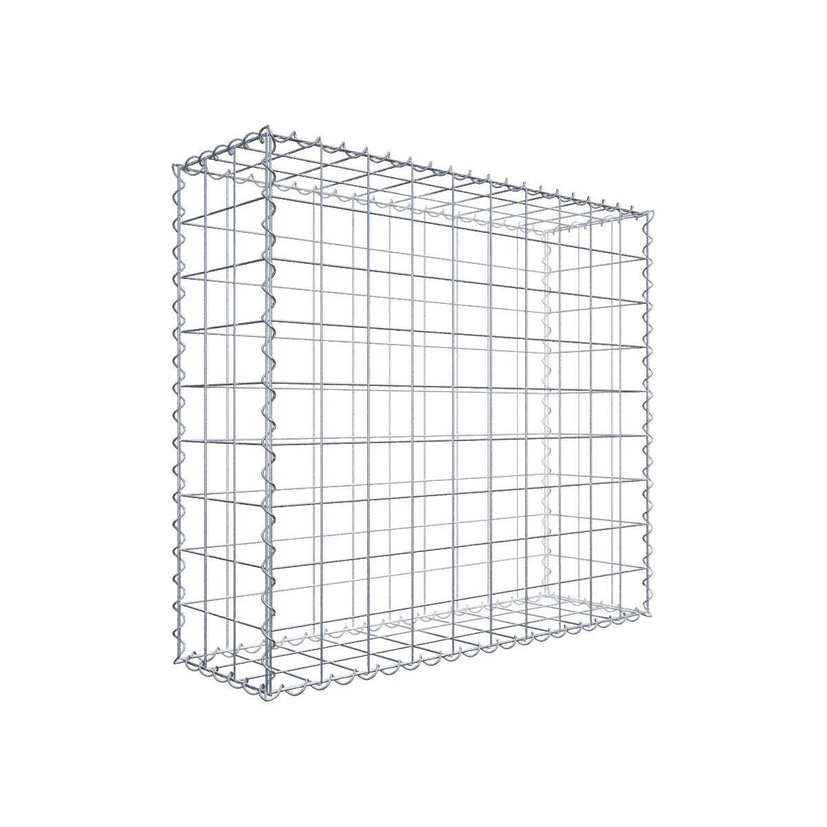 GAB021971707317119bobbie Gabione 100 cm x 90 cm x 30 cm (L x H x T), Maschenweite 10 cm x 10 cm, Spirale