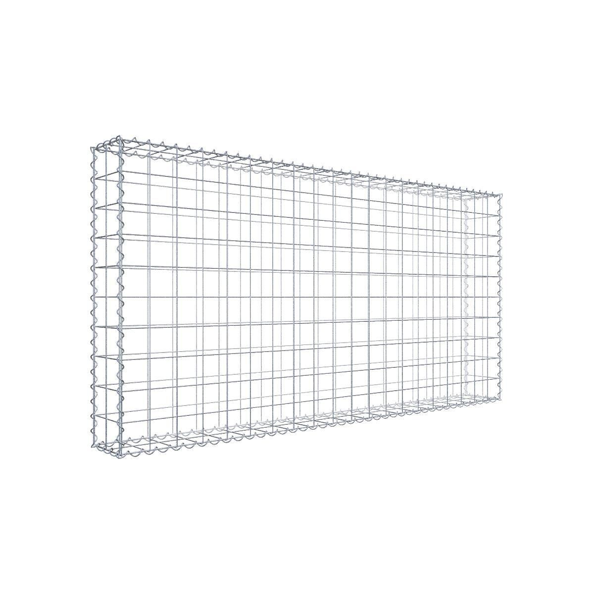 Gabione 200 cm x 100 cm x 20 cm (L x H x T), Maschenweite 10 cm x 10 cm, Spirale