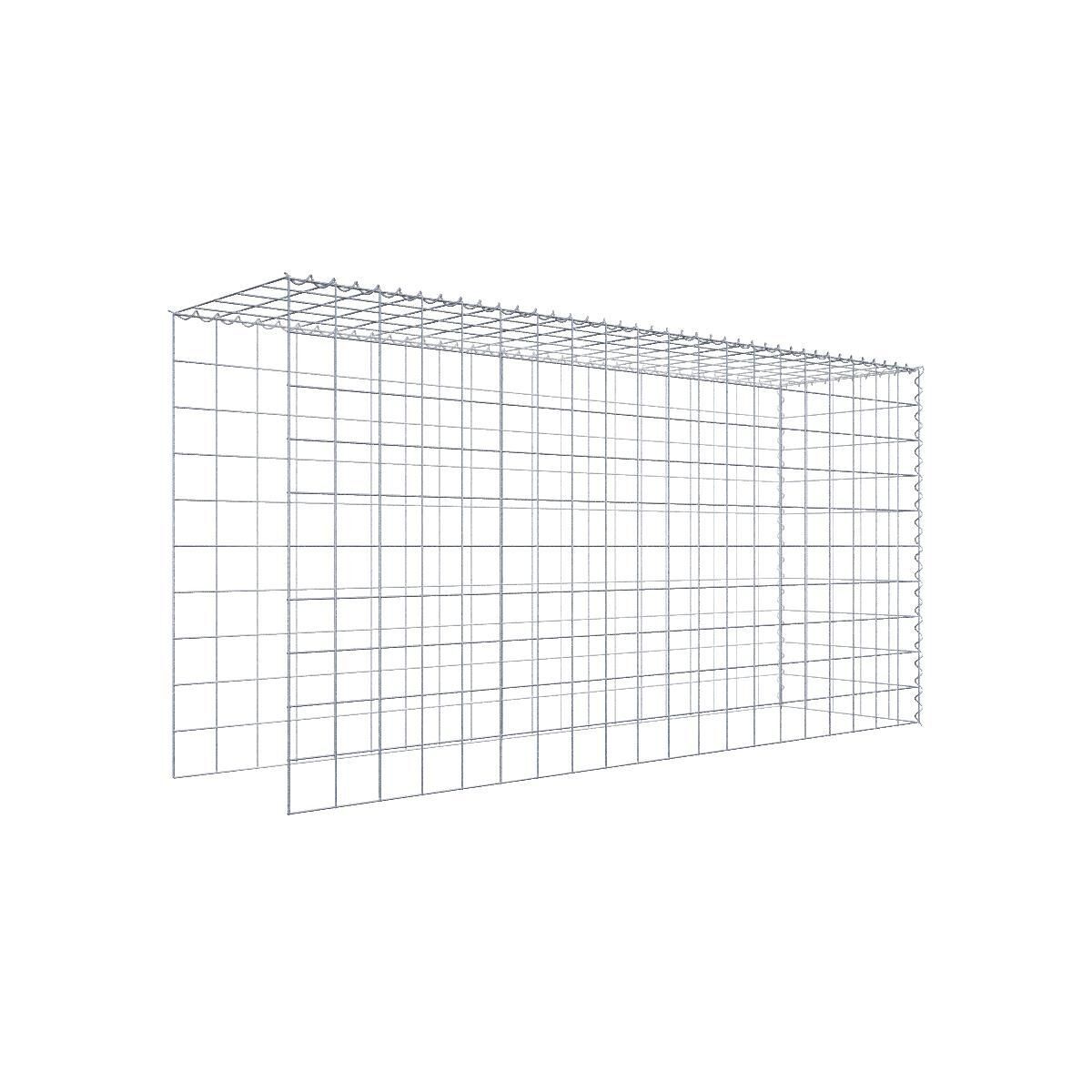 Anbaugabione Typ 4 200 cm x 100 cm x 50 cm (L x H x T), Maschenweite 10 cm x 10 cm, Spirale