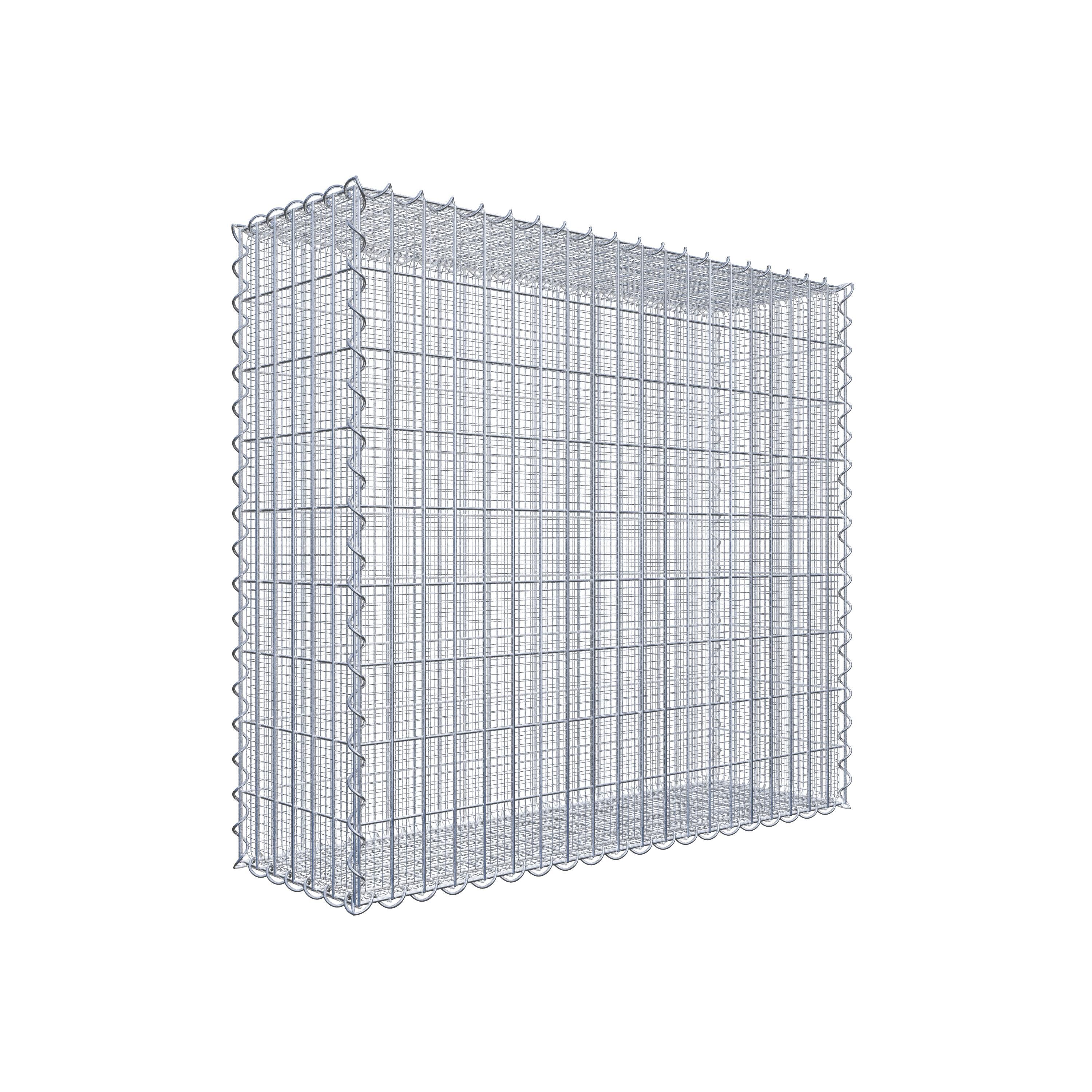 Splittgabione 100 cm x 90 cm x 30 cm (L x H x T), Maschenweite 5 cm x 10 cm, Spirale