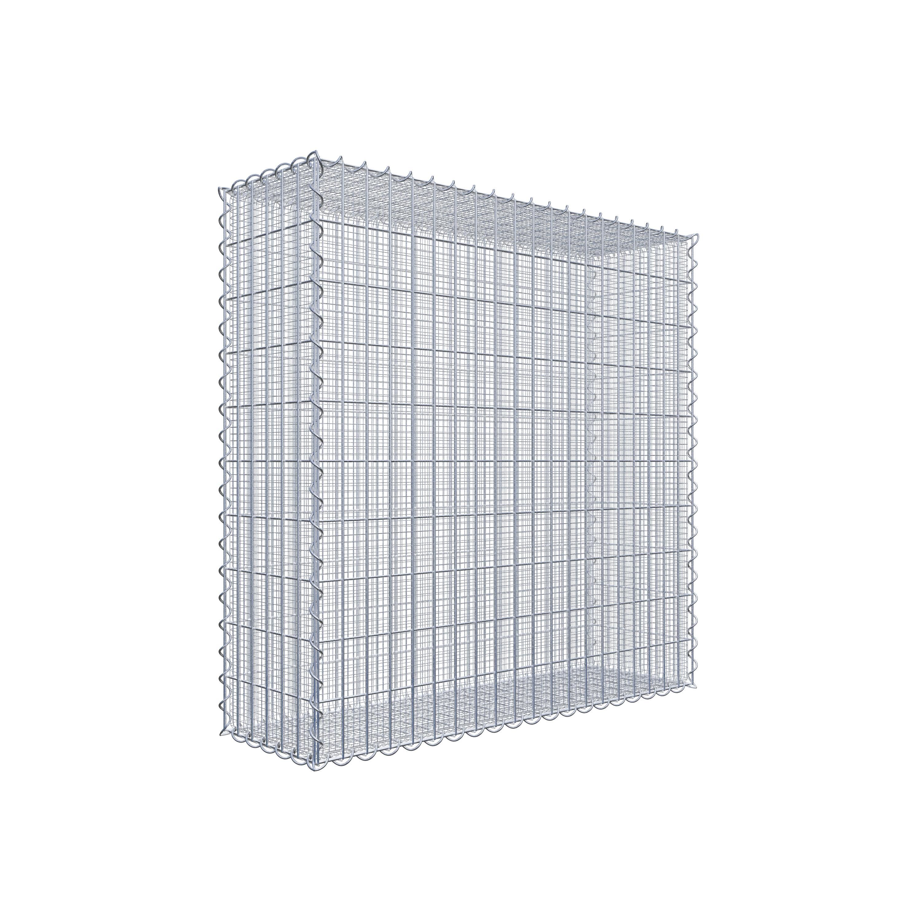 GAB043401707317120bobbie Splittgabione 100 cm x 100 cm x 30 cm (L x H x T), Maschenweite 5 cm x 10 cm, Spirale