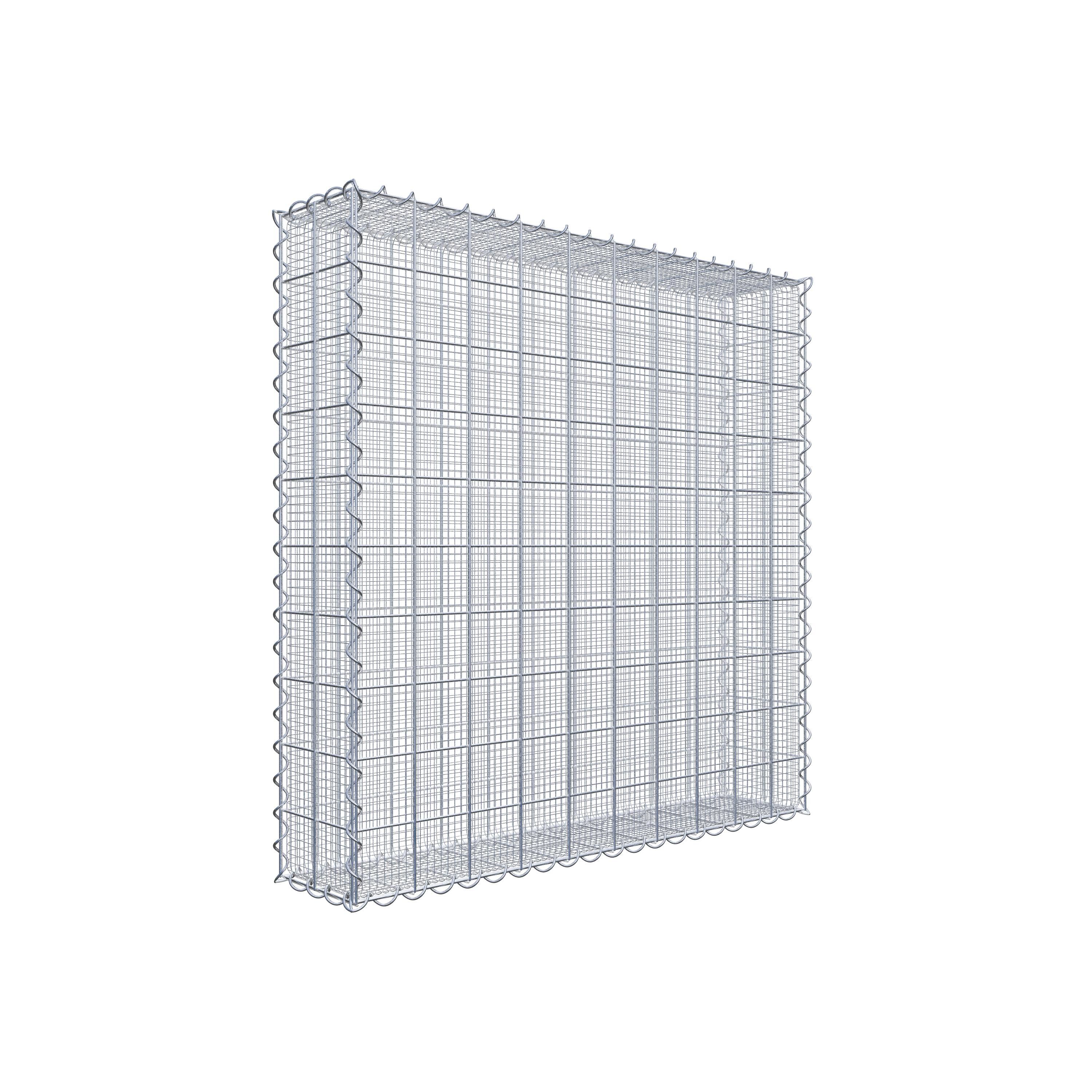 Splittgabione 100 cm x 100 cm x 20 cm (L x H x T), Maschenweite 10 cm x 10 cm, Spirale