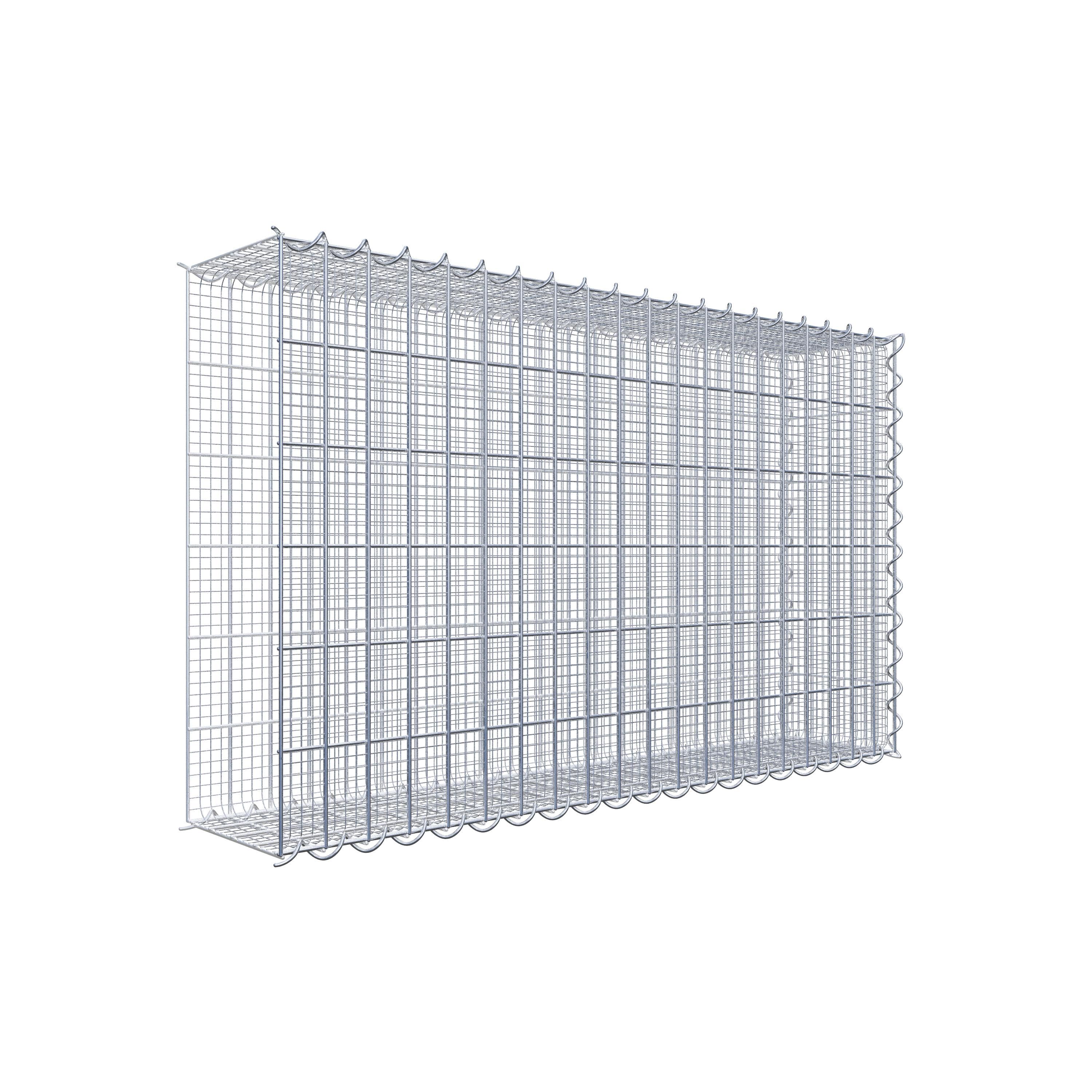 GAB048381707317120bobbie Splittanbaugabione Typ 2 100 cm x 60 cm x 20 cm (L x H x T), Maschenweite 5 cm x 10 cm, Spirale