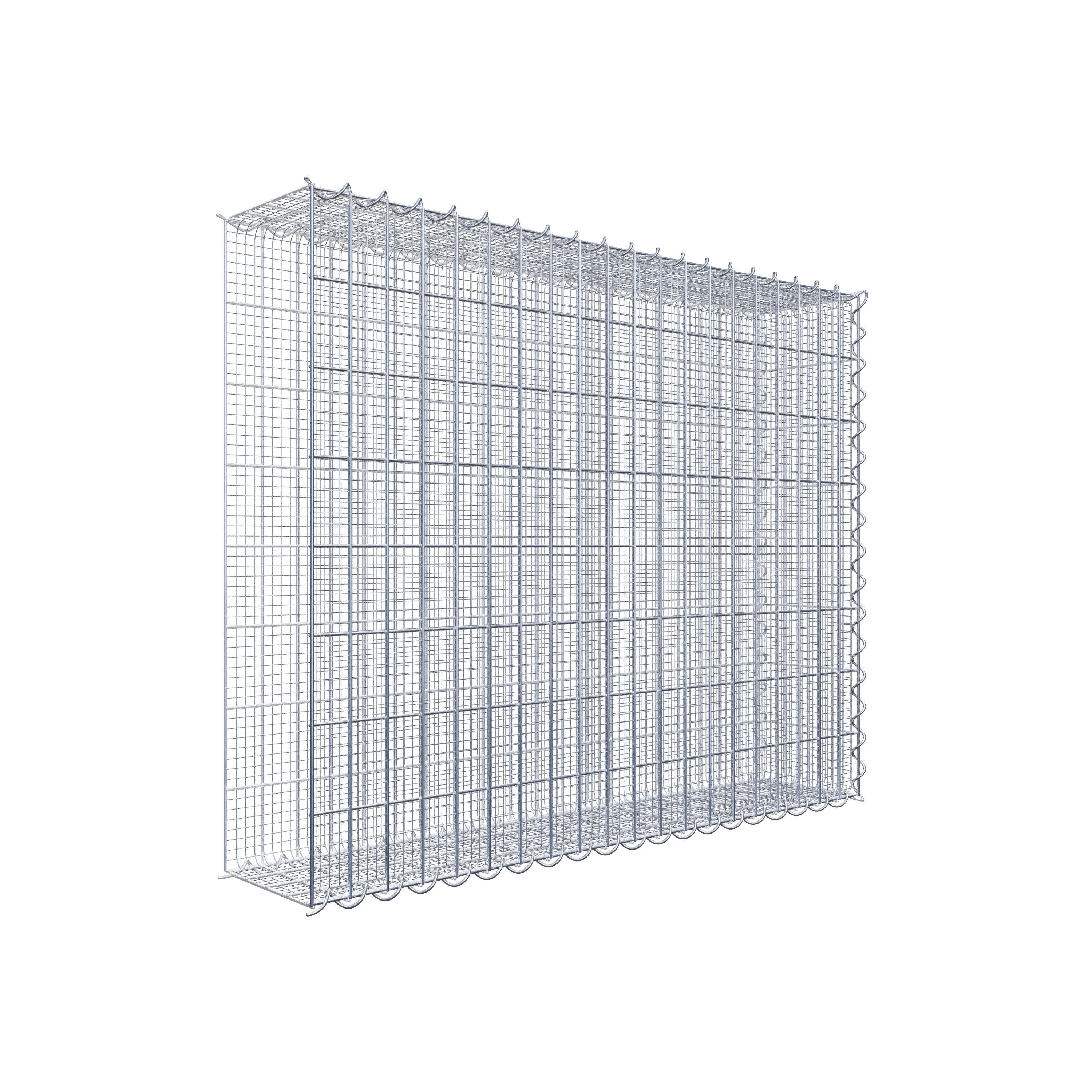 GAB0046471702976862bobbie Splittanbaugabione Typ 2 100 cm x 80 cm x 20 cm (L x H x T), Maschenweite 5 cm x 10 cm, Spirale