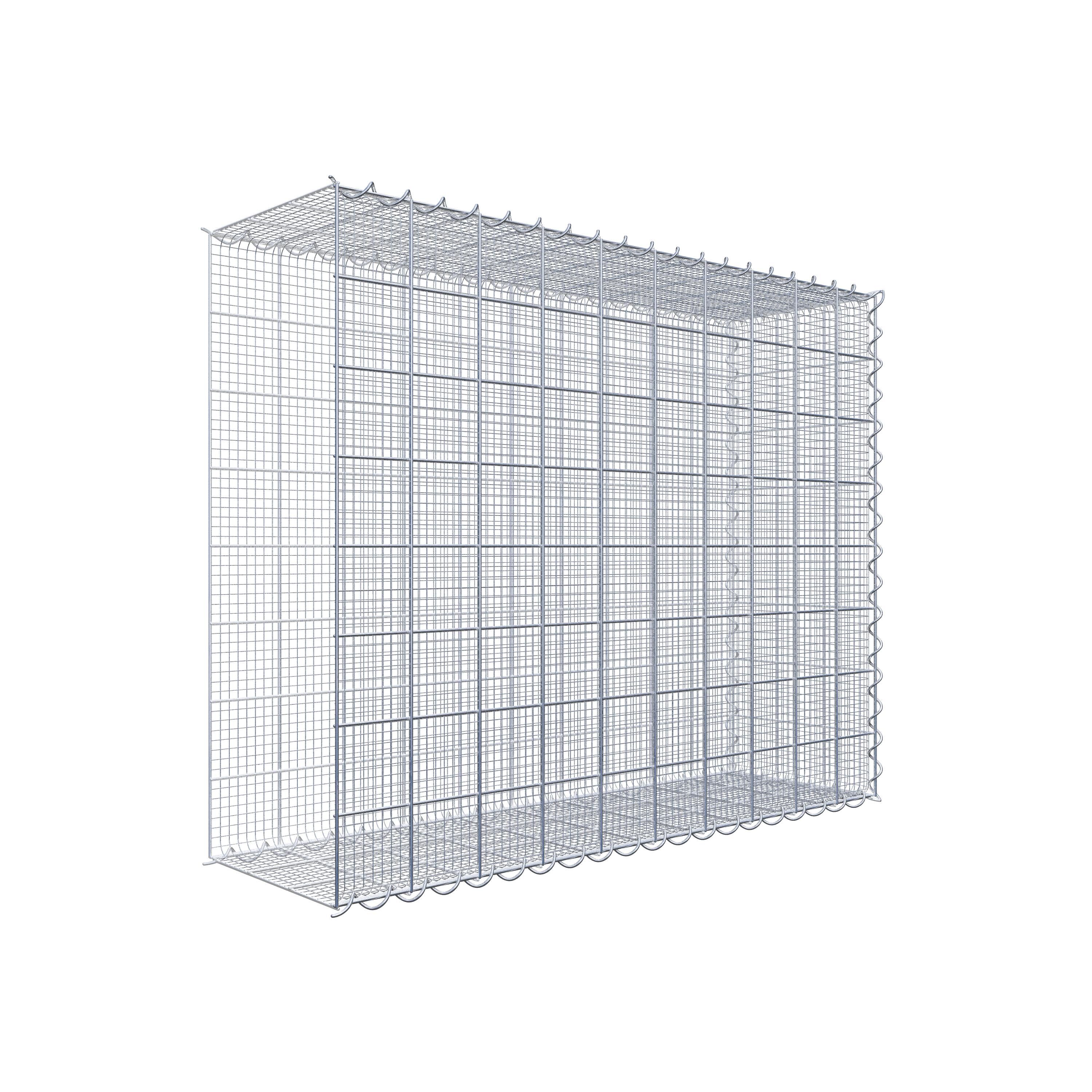 GAB0069551702977060bobbie Splittanbaugabione Typ 2 100 cm x 80 cm x 30 cm (L x H x T), Maschenweite 10 cm x 10 cm, Spirale