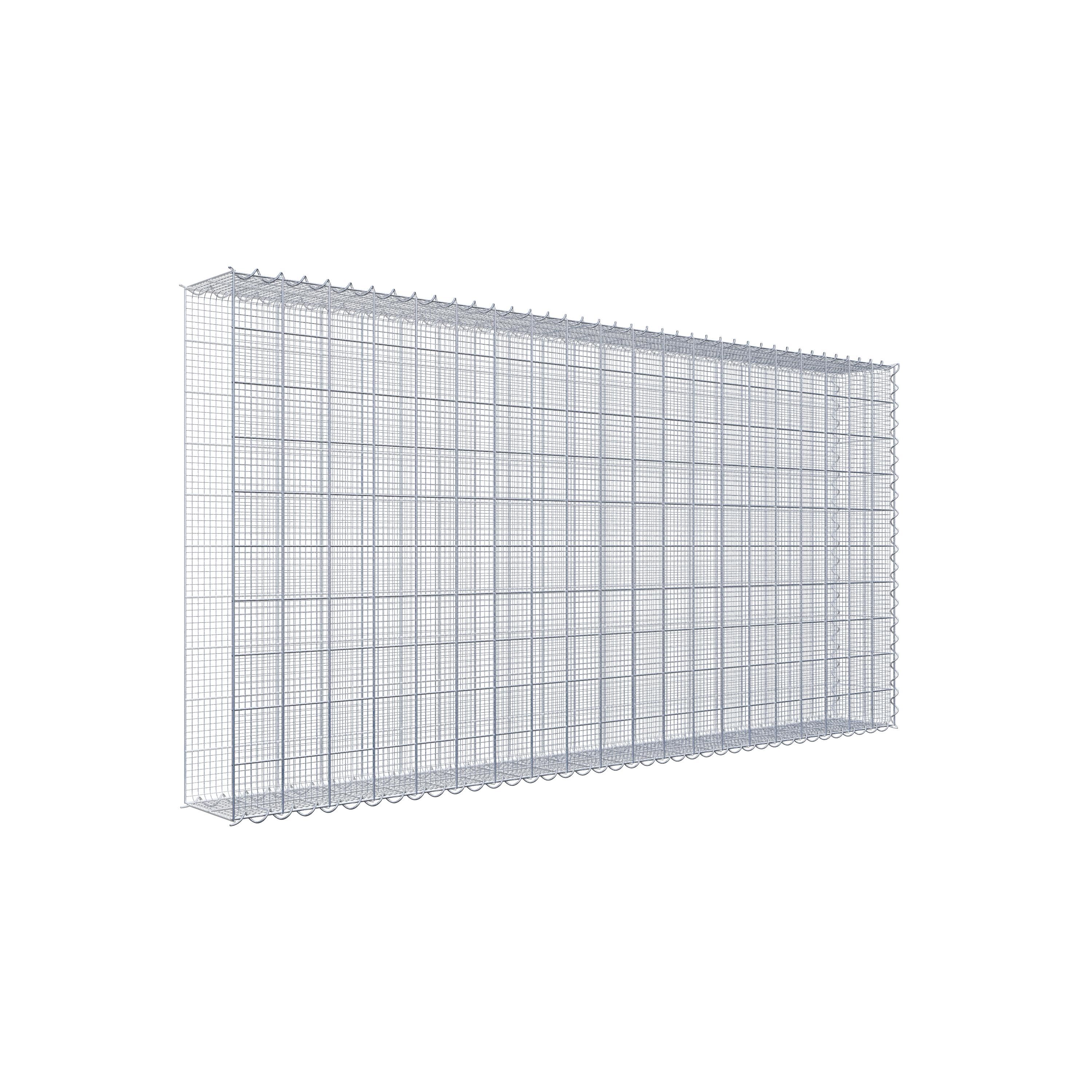 Splittanbaugabione Typ 2 200 cm x 100 cm x 20 cm (L x H x T), Maschenweite 10 cm x 10 cm, Spirale
