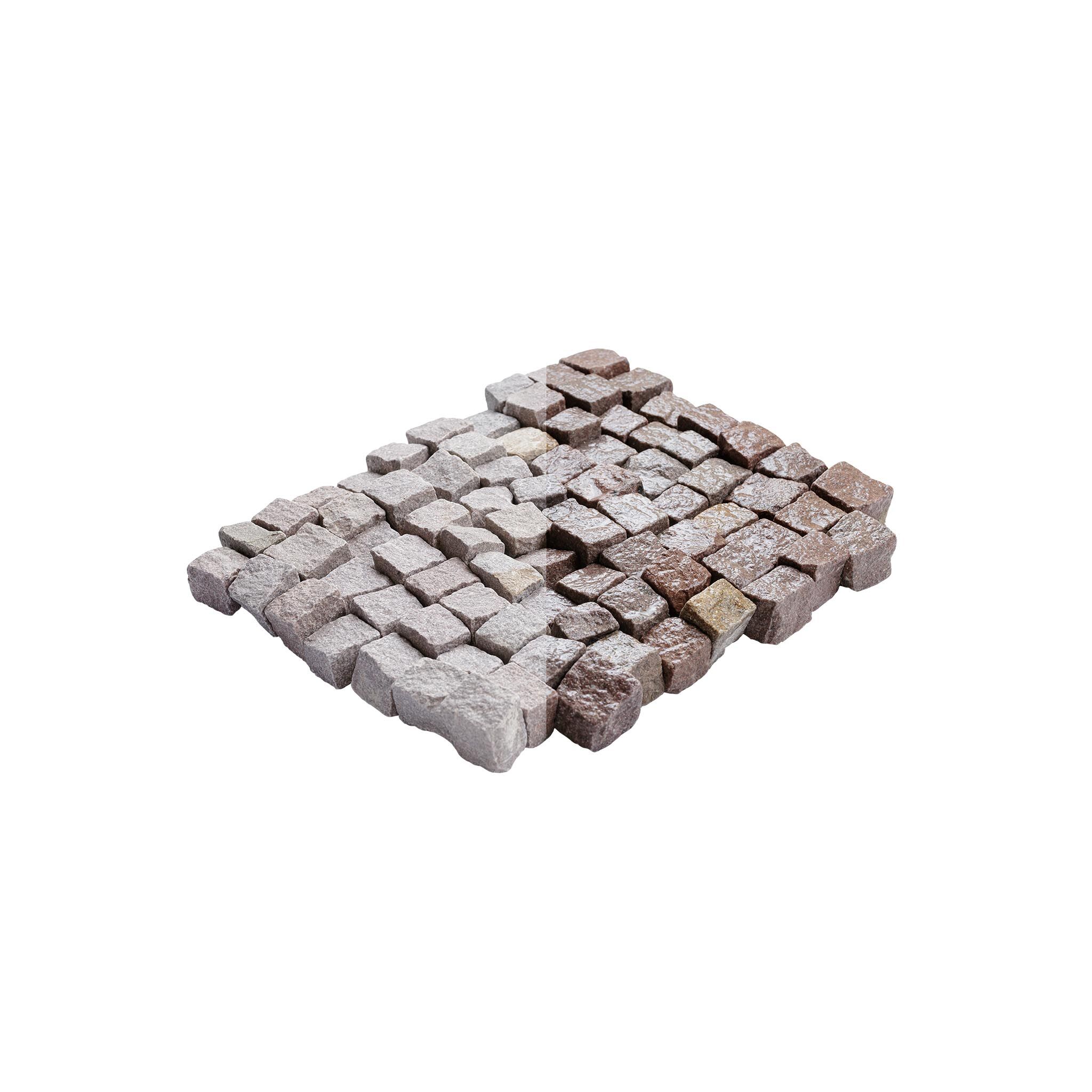 Pflastersteine, Granit rot/braun (Indisch), 4-6x0x0 cm