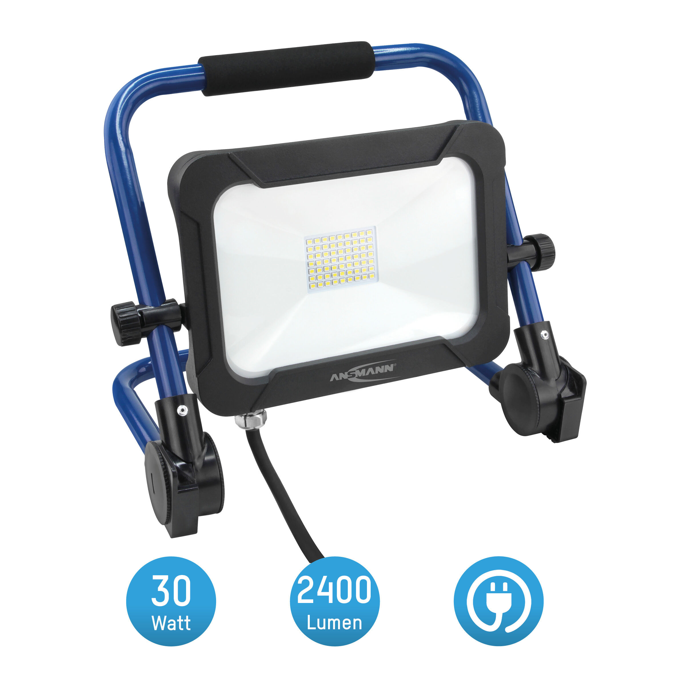 ansm1600-02791646926747bobbie ANSMANN Baustrahler LED 30W – Baustellen Lampe, Bau Leuchte, IP54 wetterfest