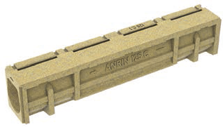 Sport Entwässerungssystem 125 Schlitzrinne - Länge 1m, Höhe 18,7 oder 20cm