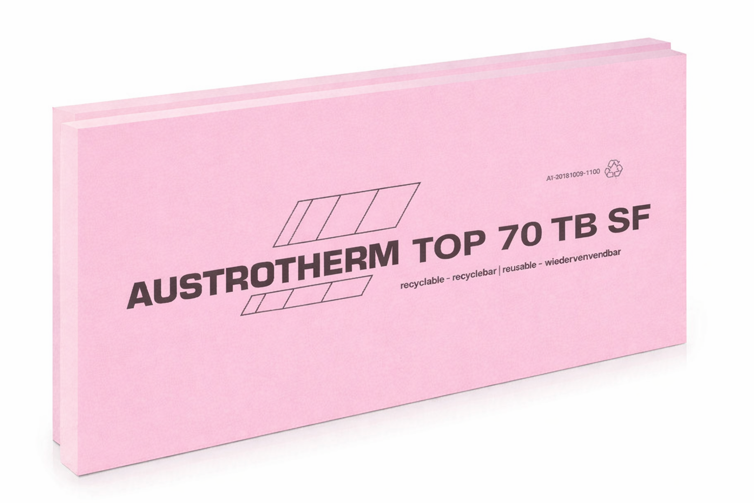 Flachdach-Dämmplatte, XPS TOP 70 TB SF, 1250 x 600 mm, Stufenfalz