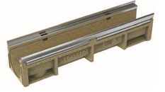 KE-150 Kantenschutzrinne Nr.  0 mit verzinkter Stahlzarge - L 1 m, H 22 cm