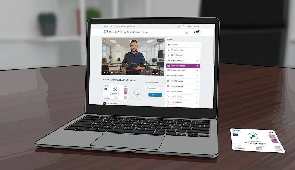 Drohnenführerschein A2, Onlinekurs