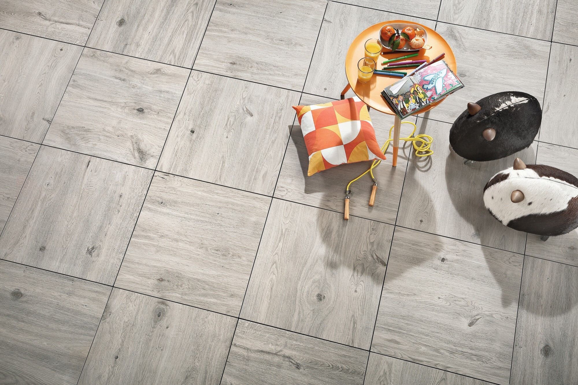 CARMINO cotto - Terrassenplatte - Eiche-Grau 600 x 600 x 20 mm