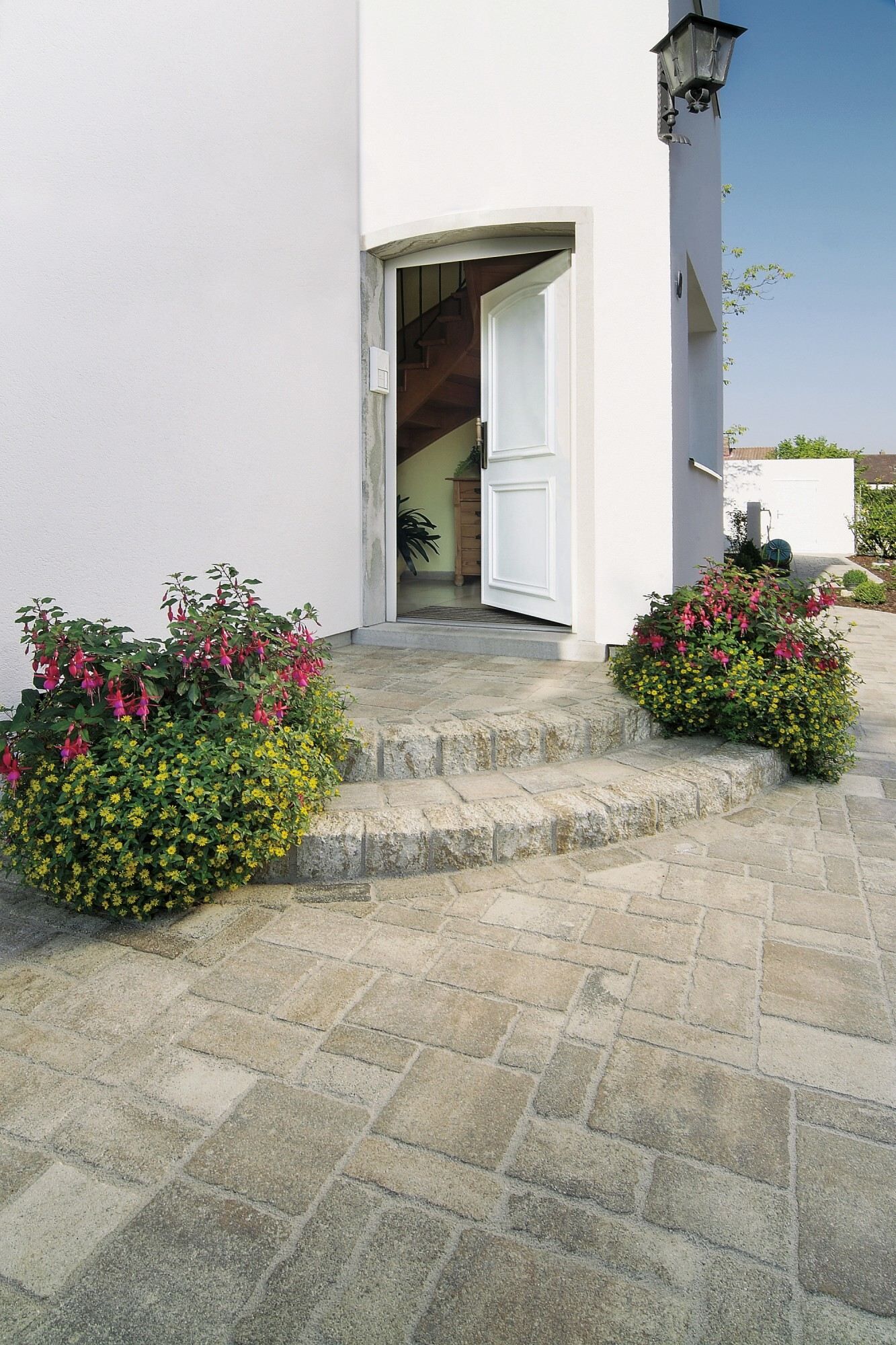 GDM.KLASSIK palisade normalpalisade - 150 x 150 x 200 mm - linear - muschel-kalk