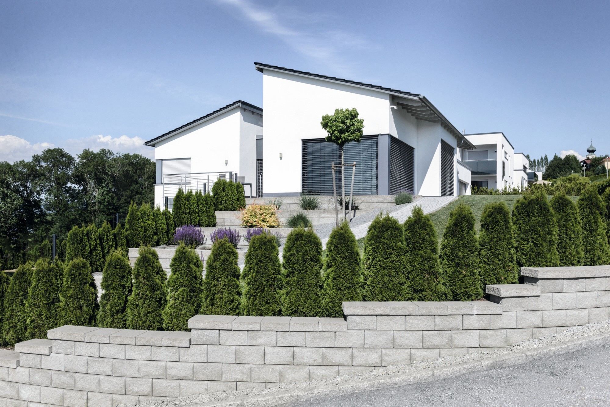 GDM.ALLAN block 84° Rand - 330 x 300 x 200 mm - rechts klein - Grau