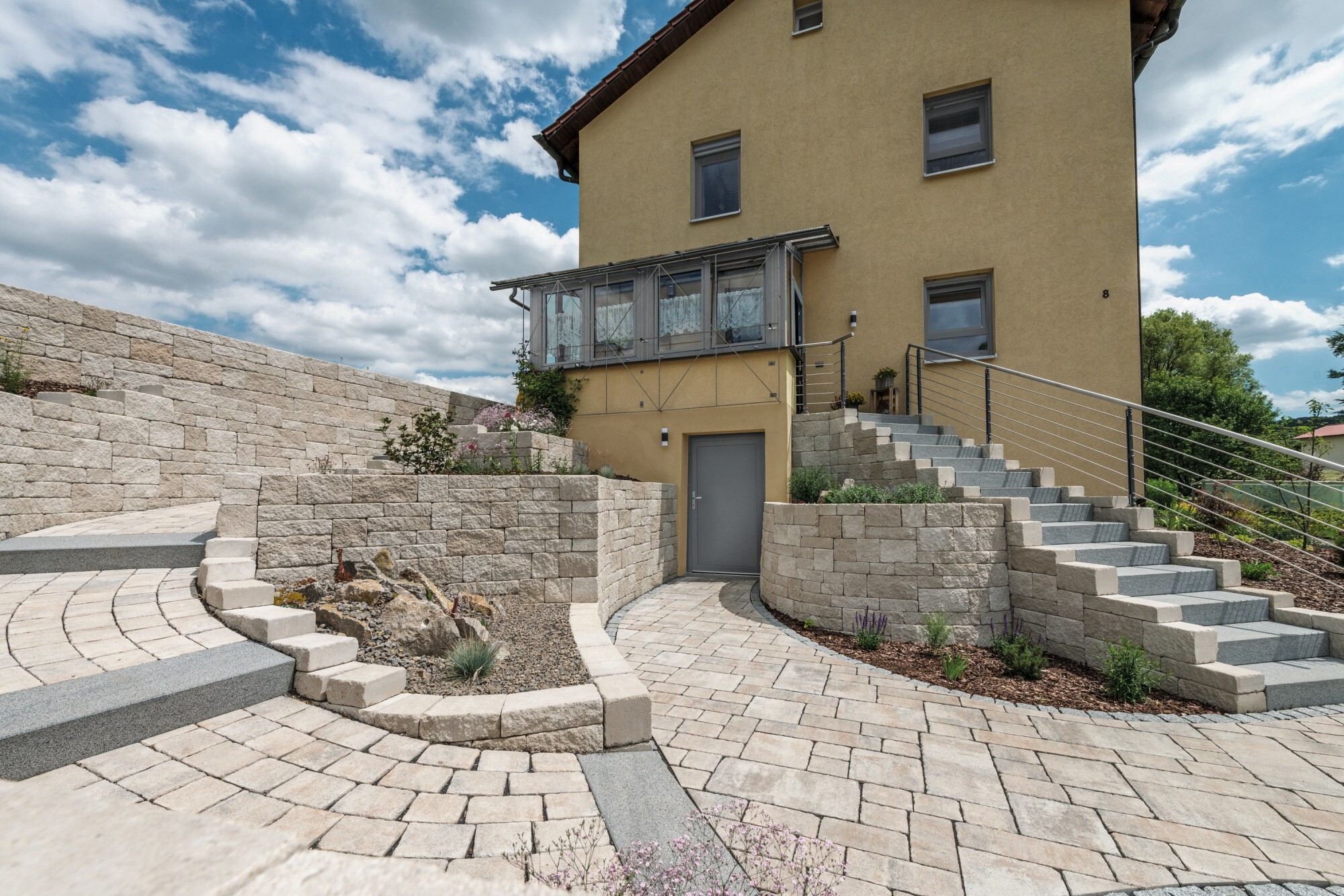 GDM.DECA stone proActive Kleinpflastersystem 8 cm - antikplus - muschel-kalk