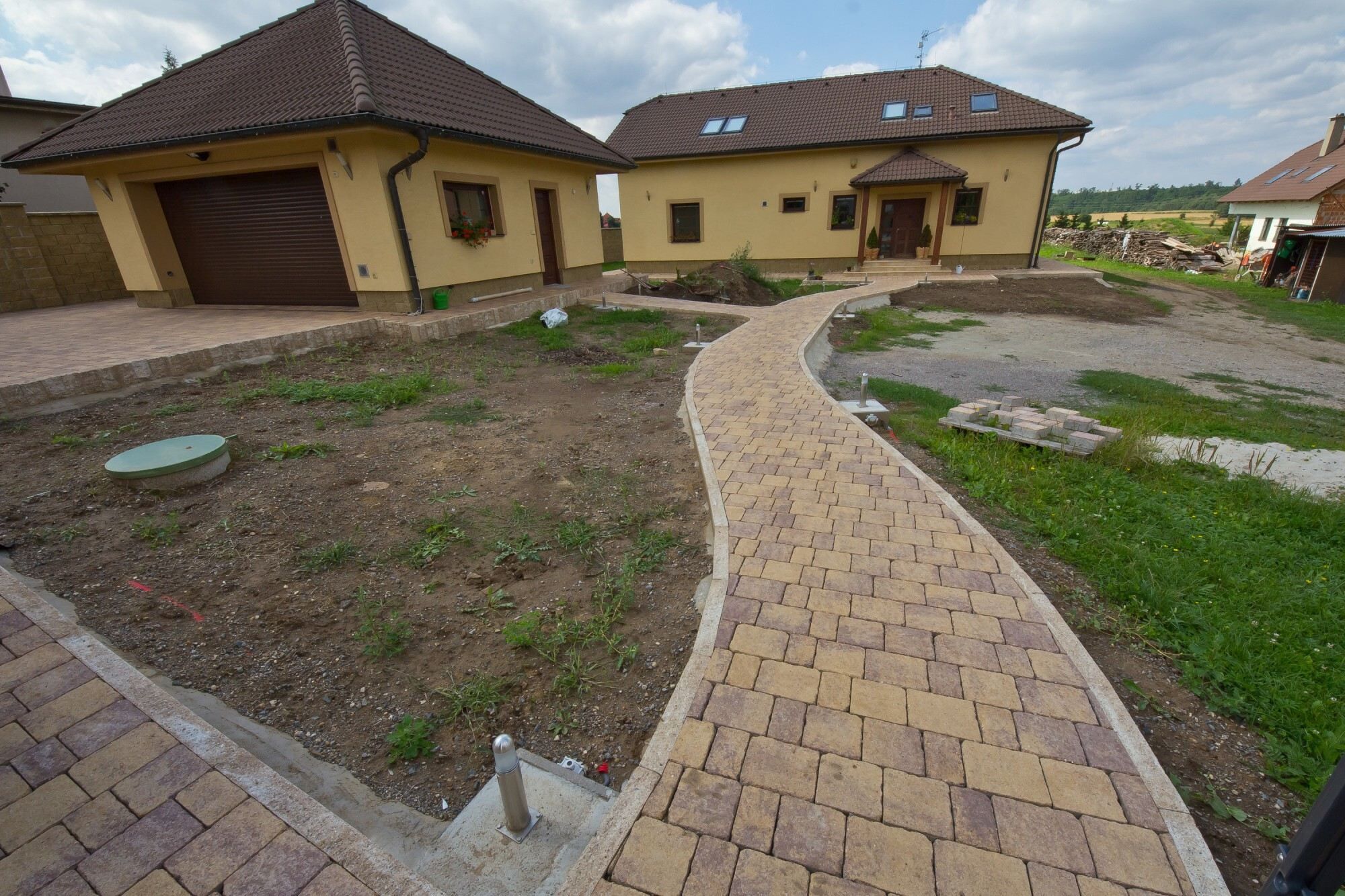 GDM.KLASSIK palisade normalpalisade - 150 x 150 x 200 mm - linear - sandstein-beige