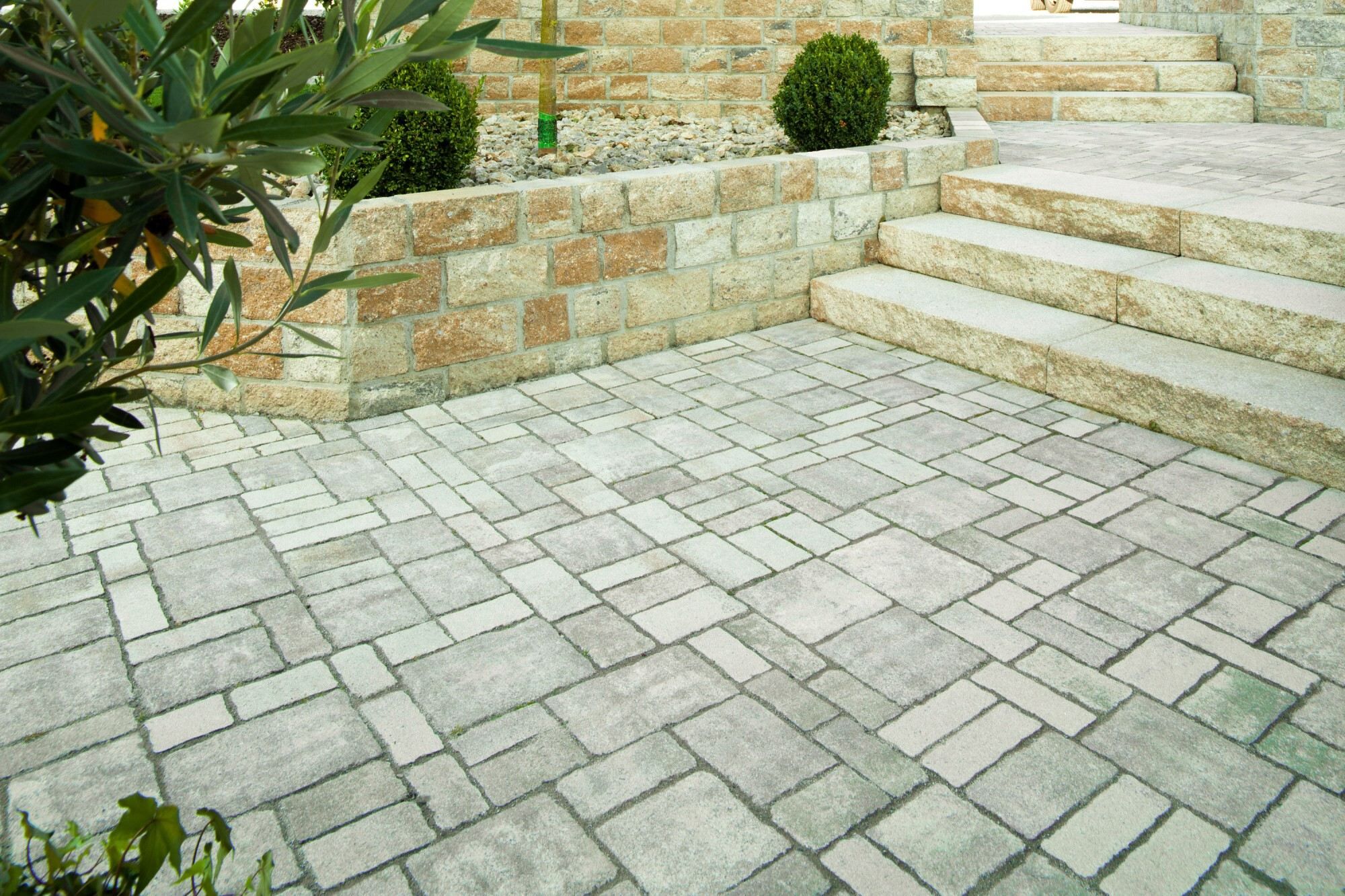 GDM.KLASSIK step - 400 x 400 x 150 mm - Muschel-Kalk