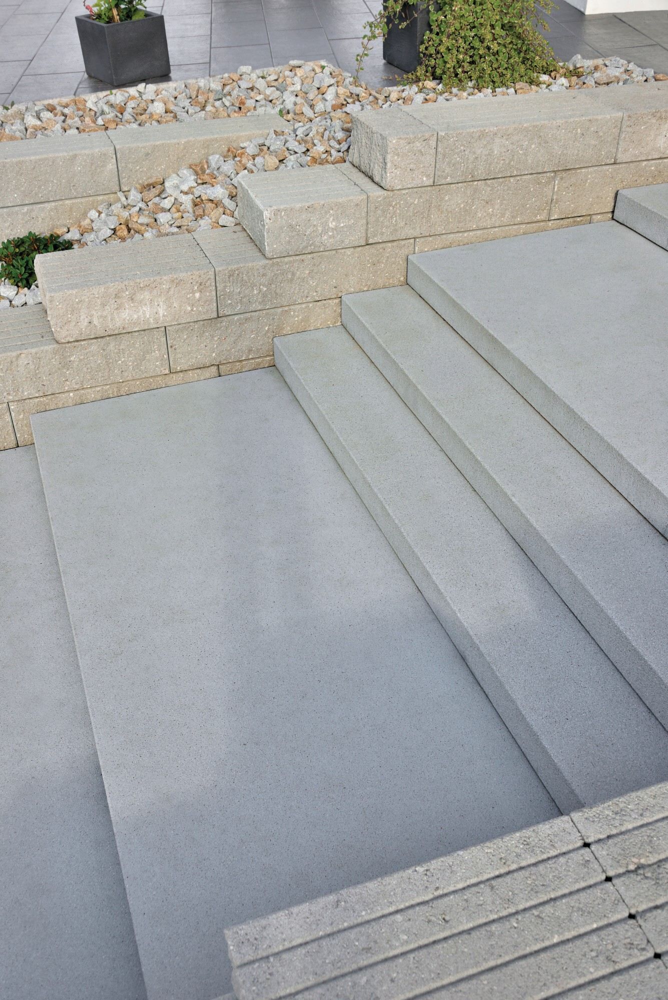 GDM.GRAN block Abdeckstein abdeckstein - 480 x 1000 x 250 mm - 1-seitig bruchrau - Grau