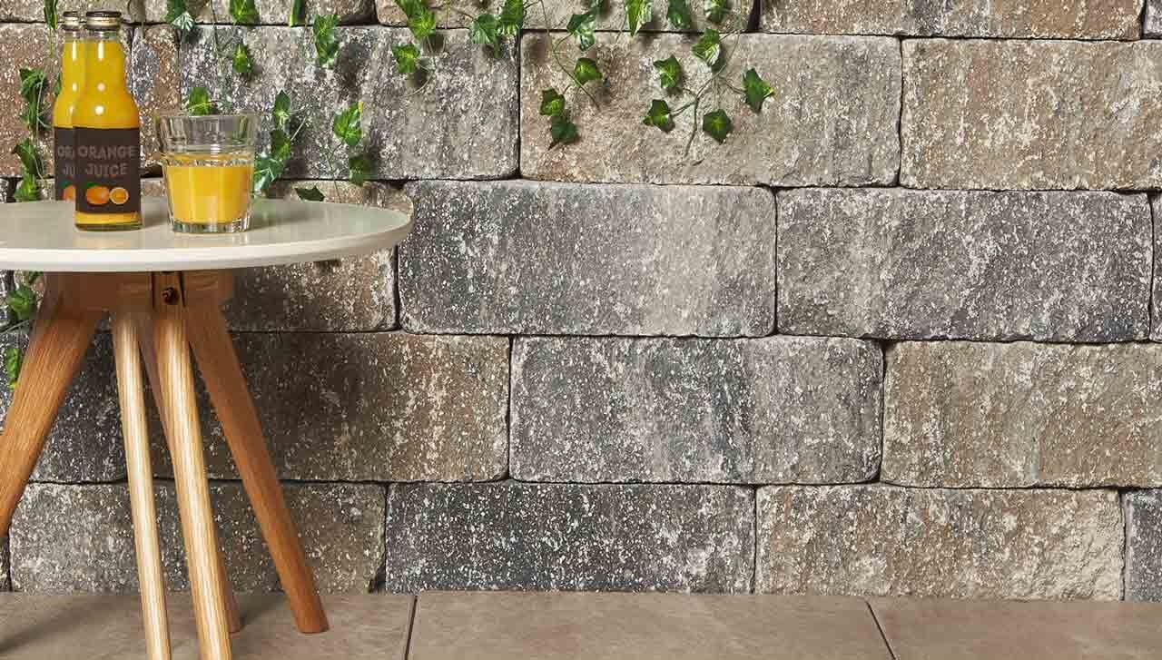 Mauerstein, TERRA ROMA-MAUER UNO, 30x12,5x16,5, Jura