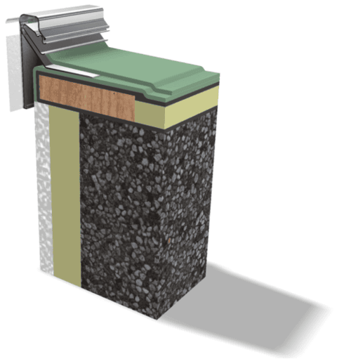 SBK 130 - Zweiteiliges Dachrandabschlussprofil Komplett - Sparpaket - naturblank - 300 Meter