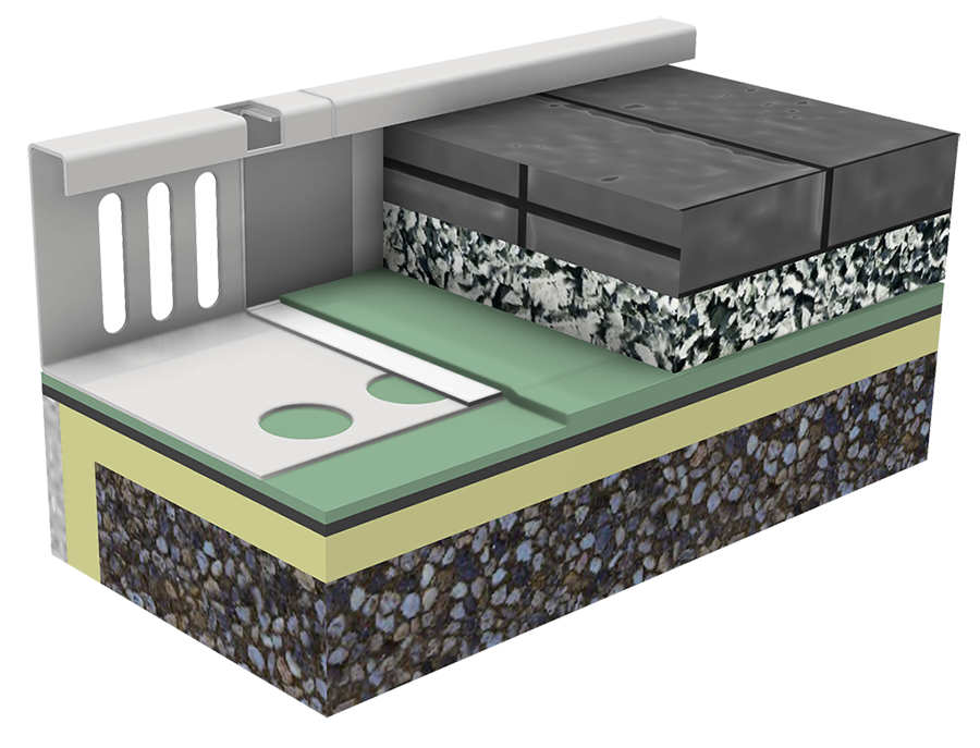 Kiesfangleiste F 80mm - Sparpaket - naturblank - 210 Meter