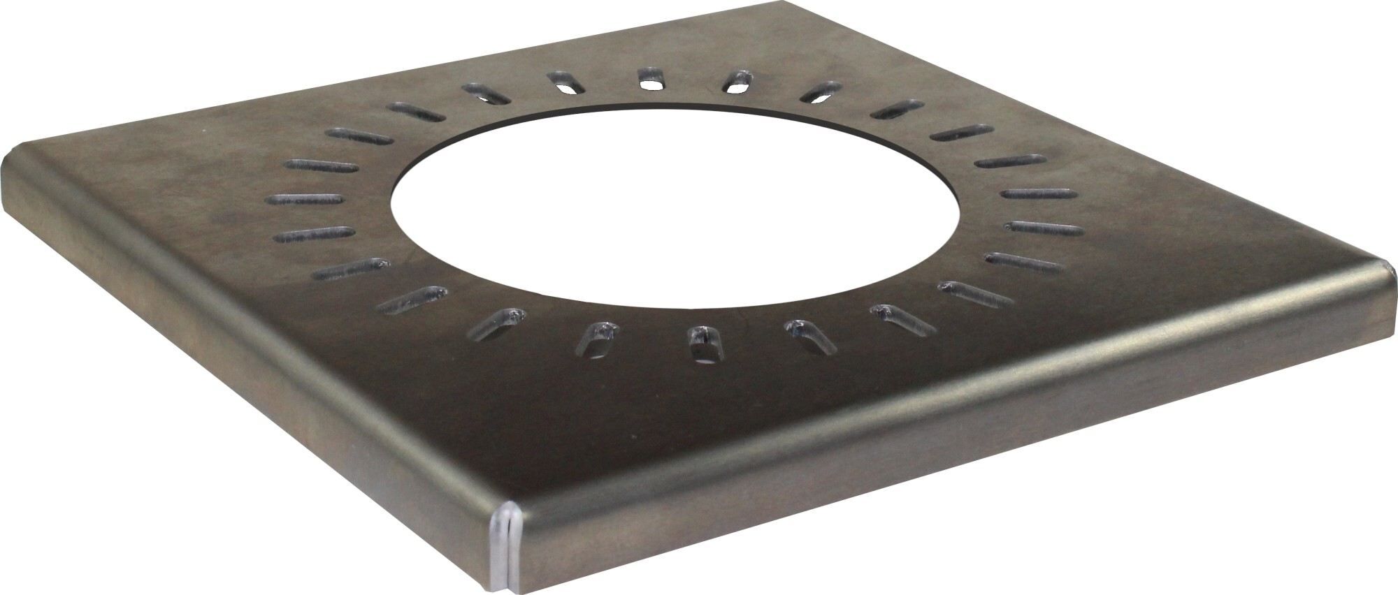 Alu-Drainplatte Fallrohr (100 mm) Blende DP-AB 100-191x191x14 mm, 3 mm dick