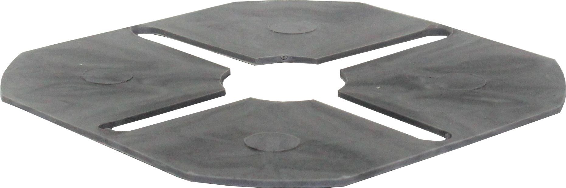 Ausgleichscheibe gummiert GK-UA, 1 mm Höhe, ⌀95 mm, Grau (100 Stk.)