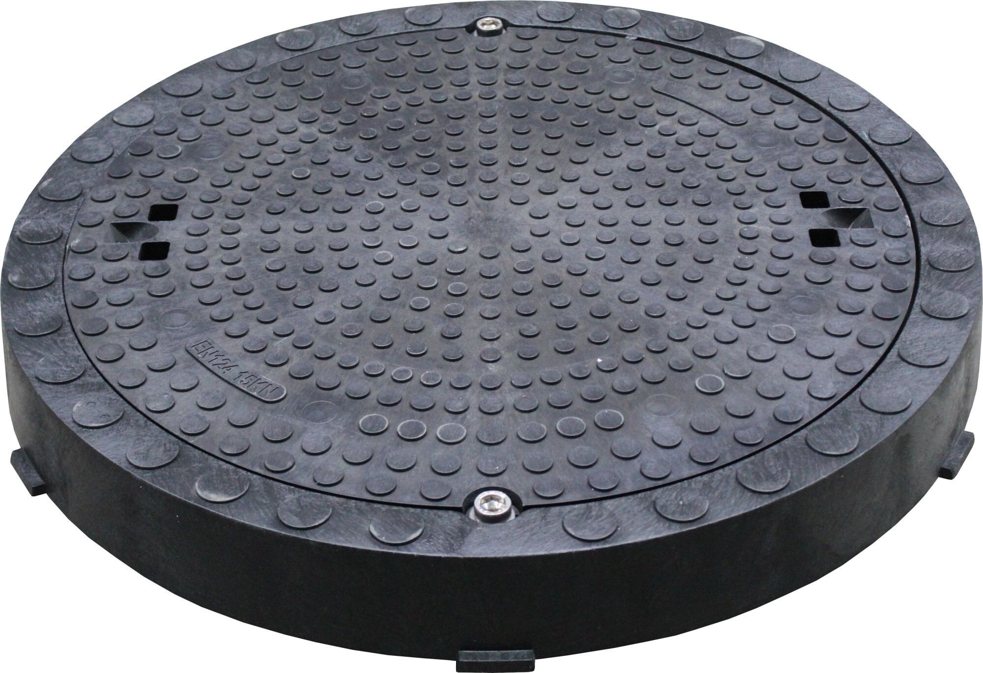 Schachtabdeckung befahrbar SA-KD, LW 600, Klasse D400, schwarz, Kunststoff wasserabw.