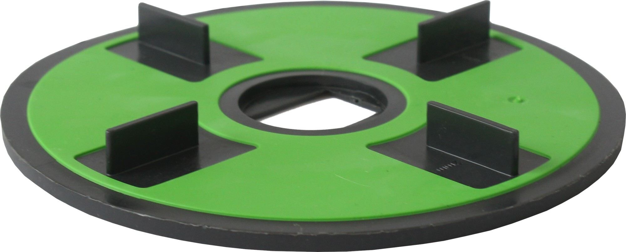 Auflageplatte Softgummi TLV-P, 2x10 mm Fuge, ⌀140 mm, 4 Stege (20 Stk.)