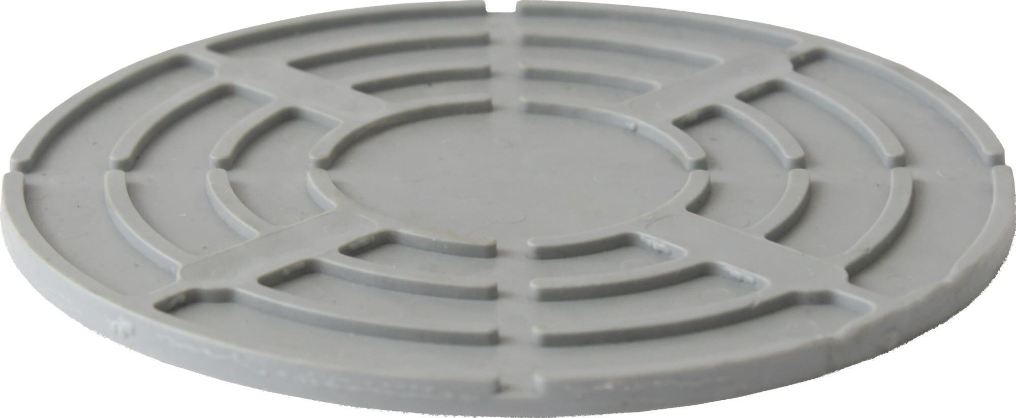 Platte gummierter Kunststoff VP-GKU, 5 mm Höhe, ⌀140 mm, ohne Stege (20 Stk.)