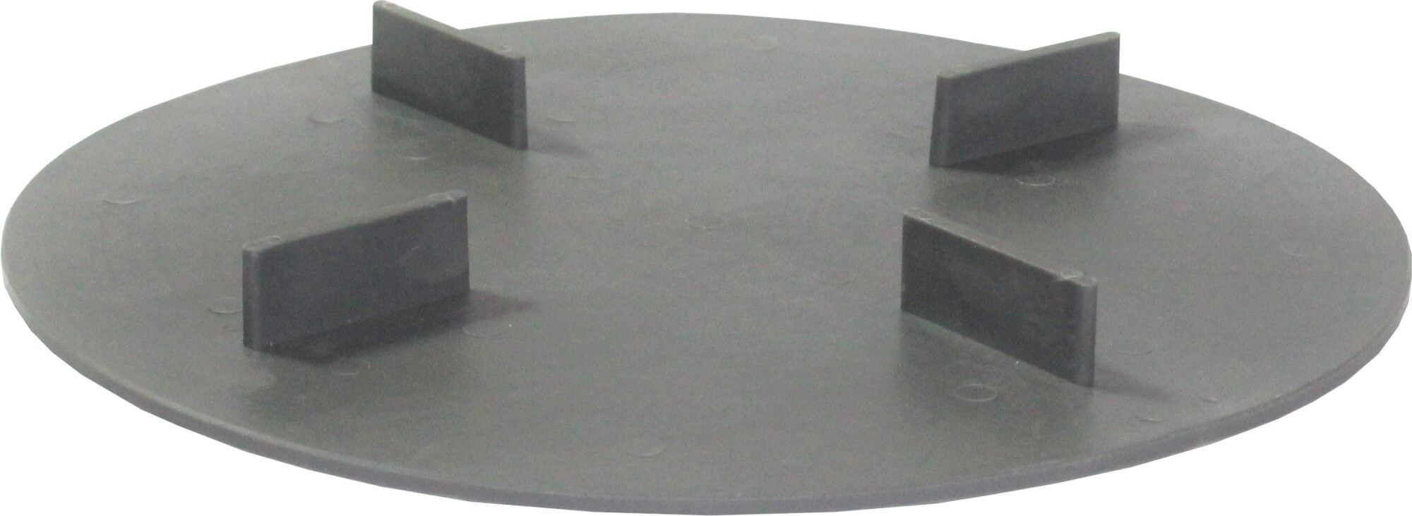 Scheibe gummierter Kunststoff, 2mm Aufbau VS-GKU, 2x10 mm Fuge, ⌀140 mm, 4 Stege (20 Stk.)