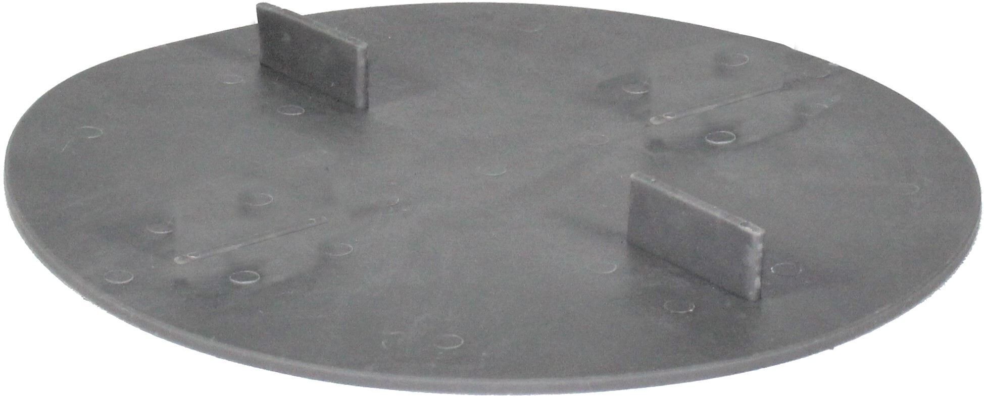 Scheibe gummierter Kunststoff 2mm Aufbau VS-GKUI, 2x10 mm Fuge, ⌀140 mm, 2 Stege (20 Stk.)